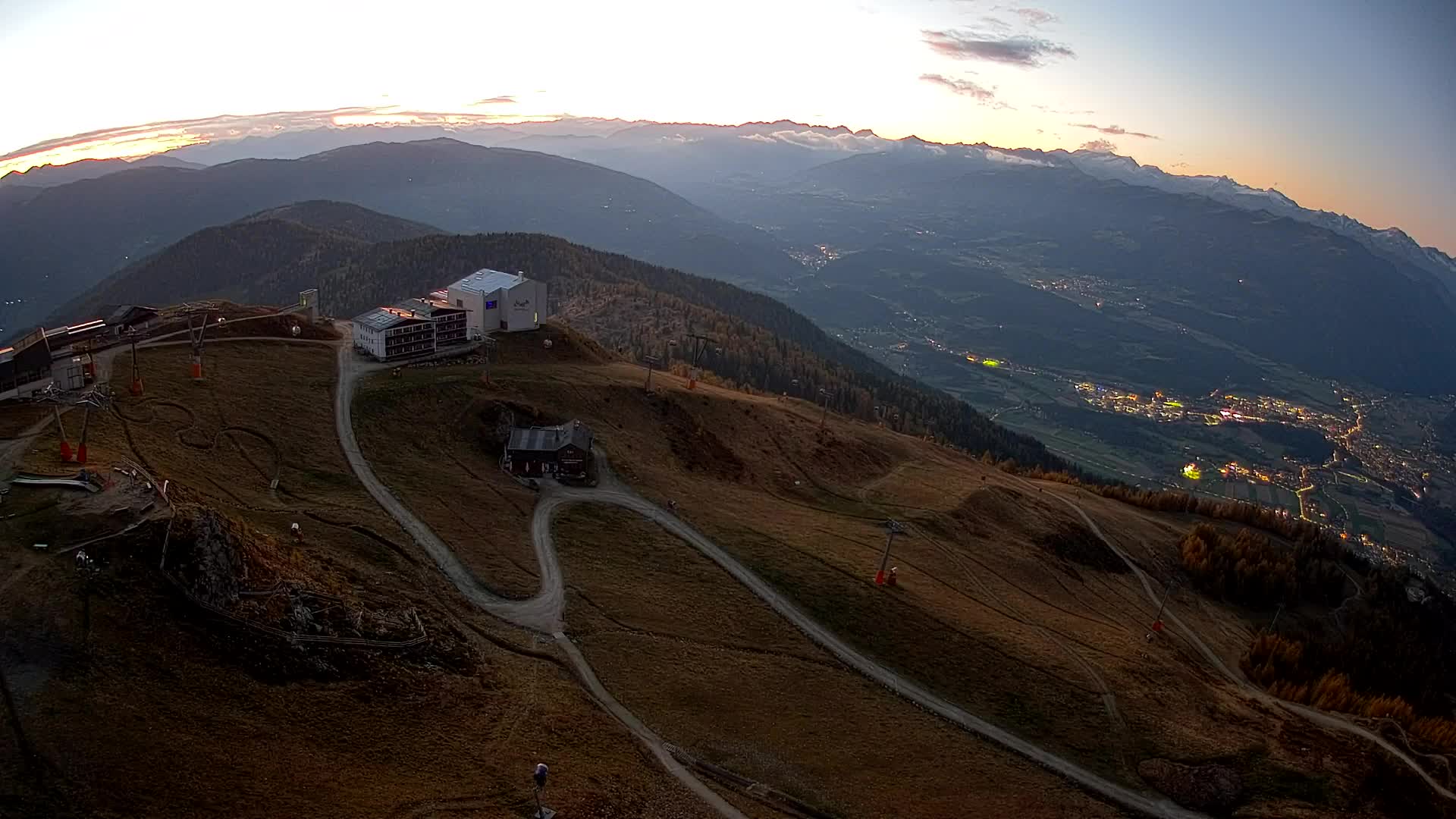 Kronplatz peak Ski resort | view to Bruneck