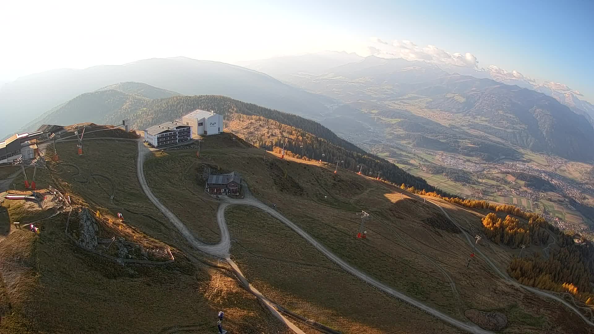 Stazione sciistica di Plan de Corones | vista su Brunico