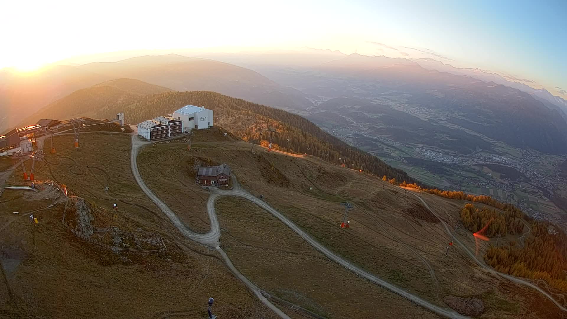 Kronplatz peak Ski resort | view to Bruneck