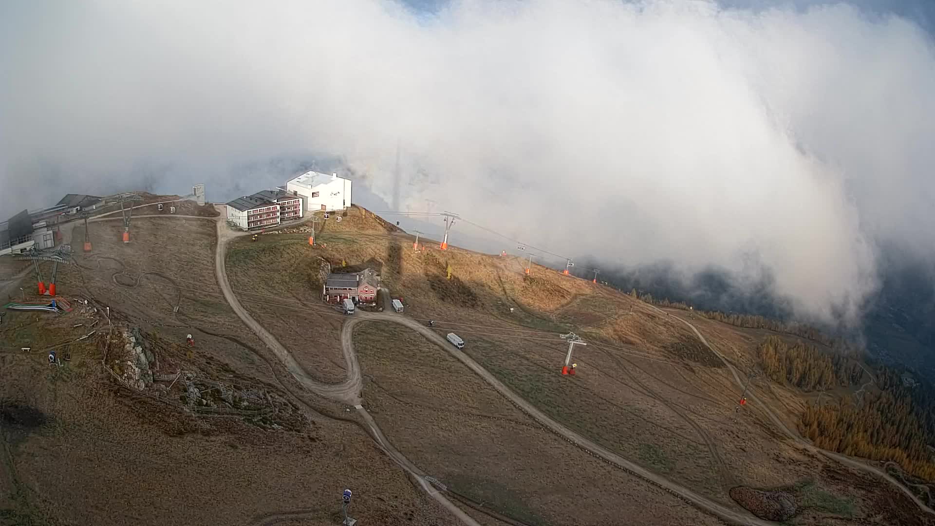 Skigebiet Kronplatz Gipfel | Blick auf Bruneck