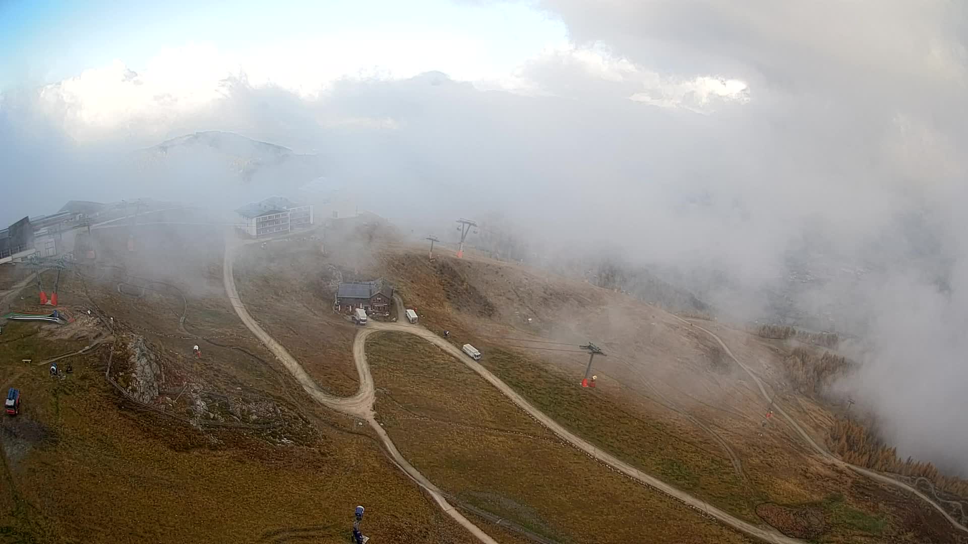 Kronplatz peak Ski resort | view to Bruneck