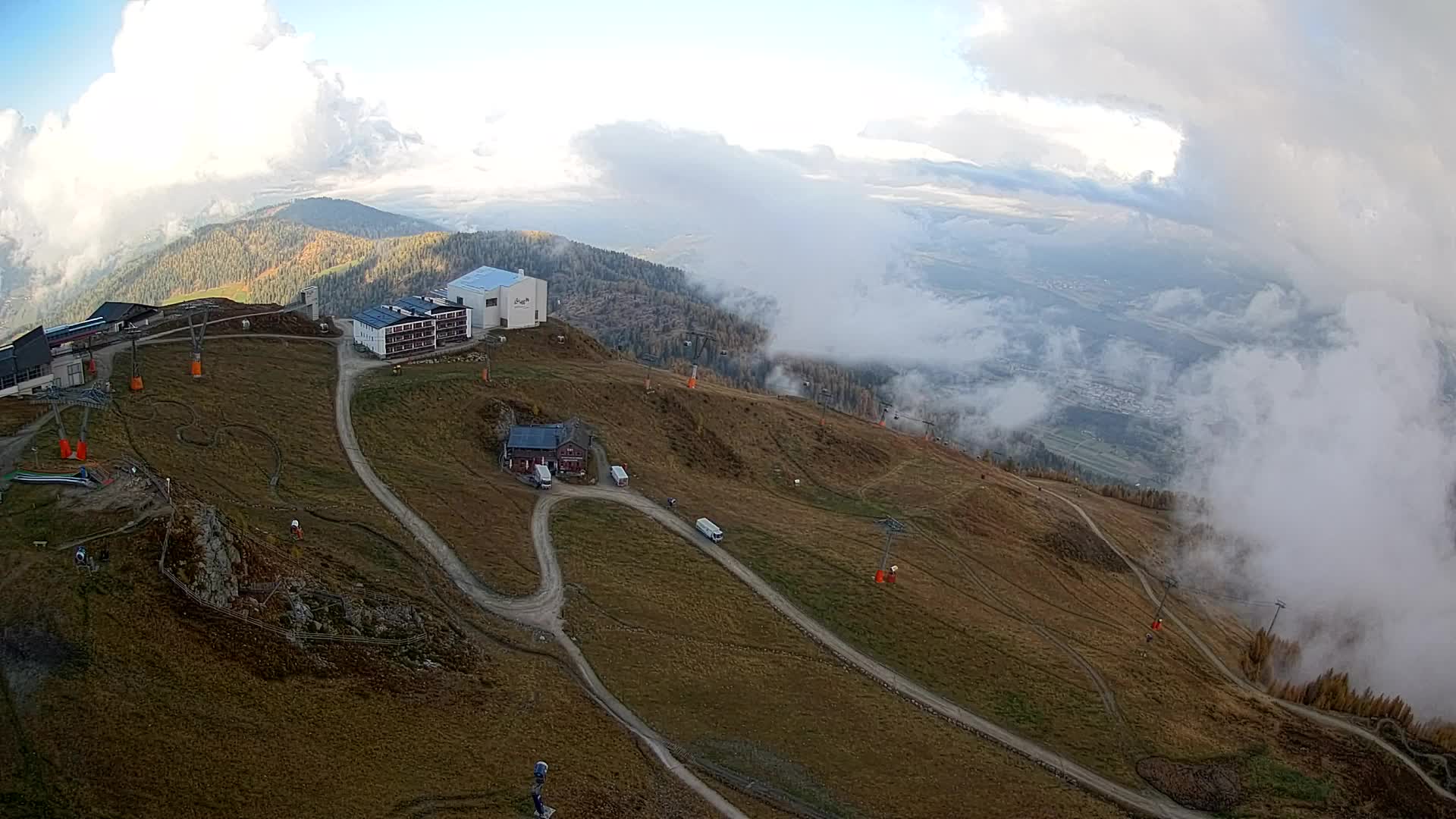 Kronplatz peak Ski resort | view to Bruneck