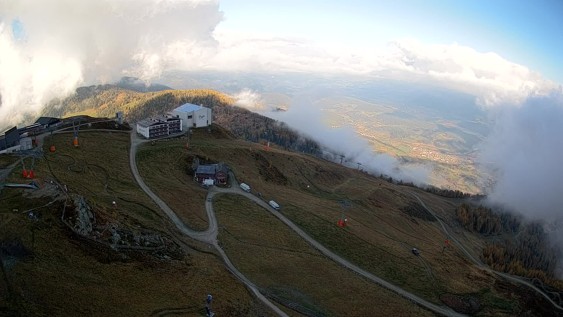 Smučišče Kronplatz – vrh | pogled na Bruneck