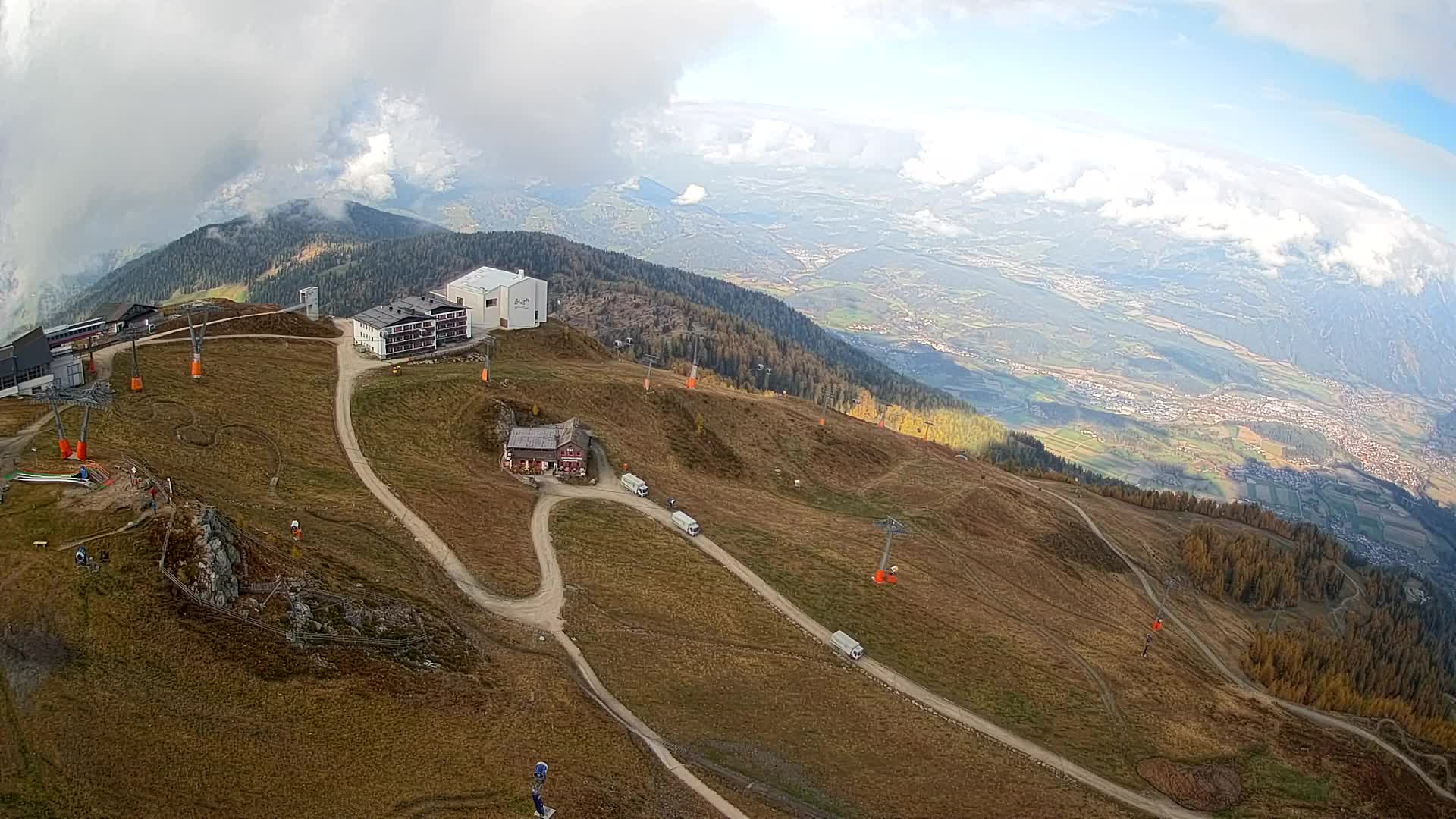 Smučišče Kronplatz – vrh | pogled na Bruneck