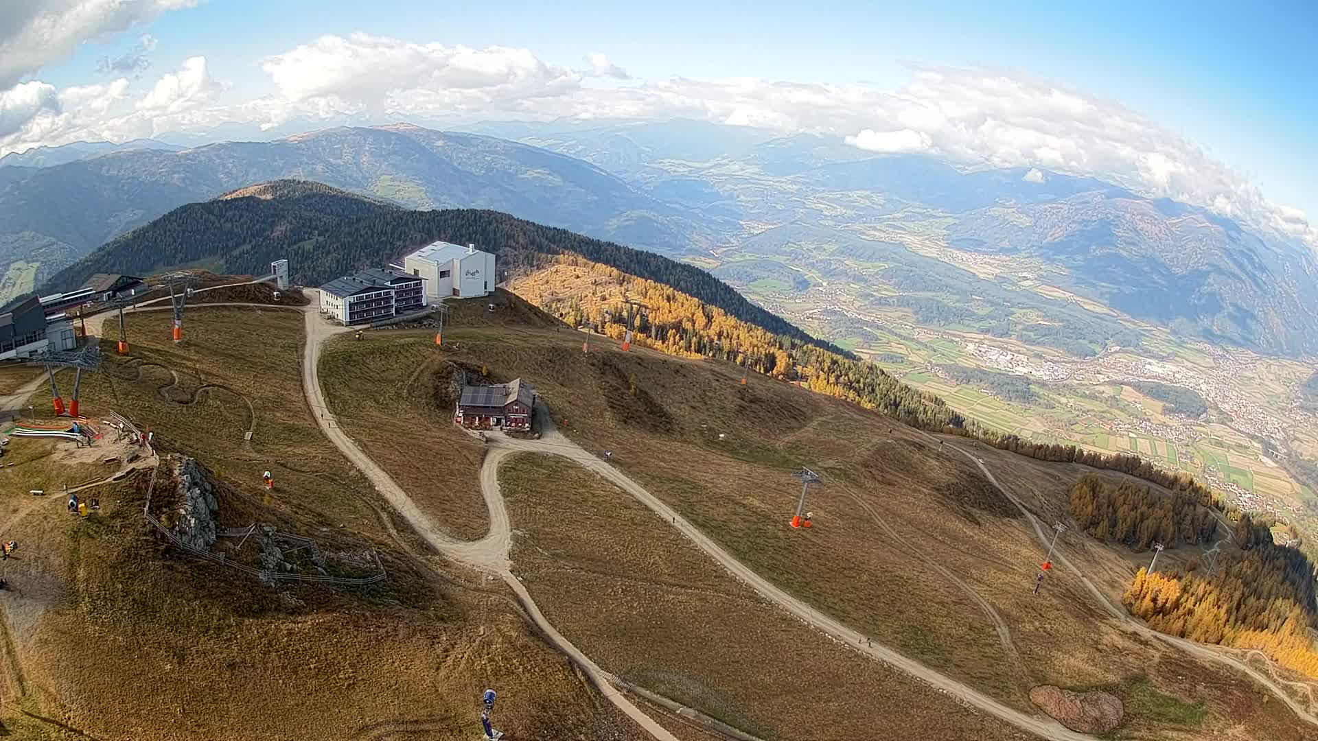 Smučišče Kronplatz – vrh | pogled na Bruneck
