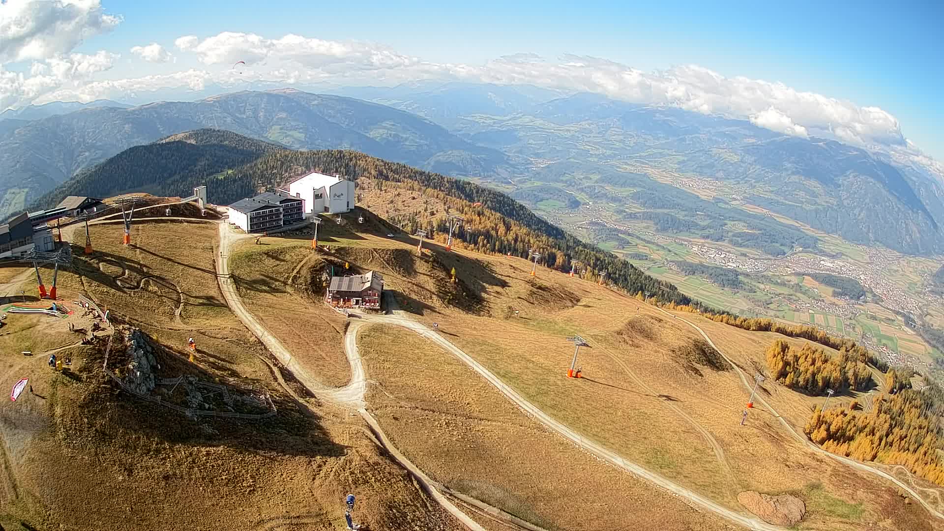 Smučišče Kronplatz – vrh | pogled na Bruneck
