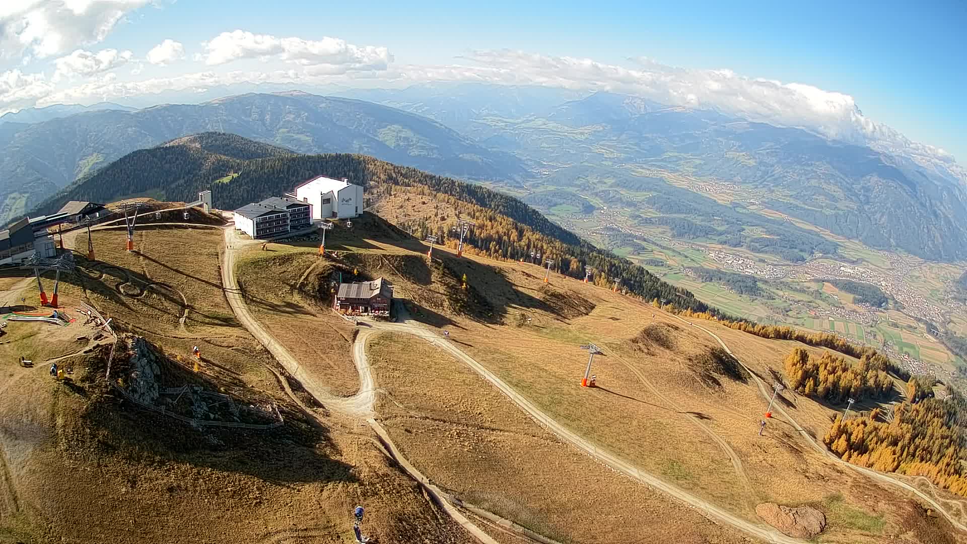 Stazione sciistica di Plan de Corones | vista su Brunico