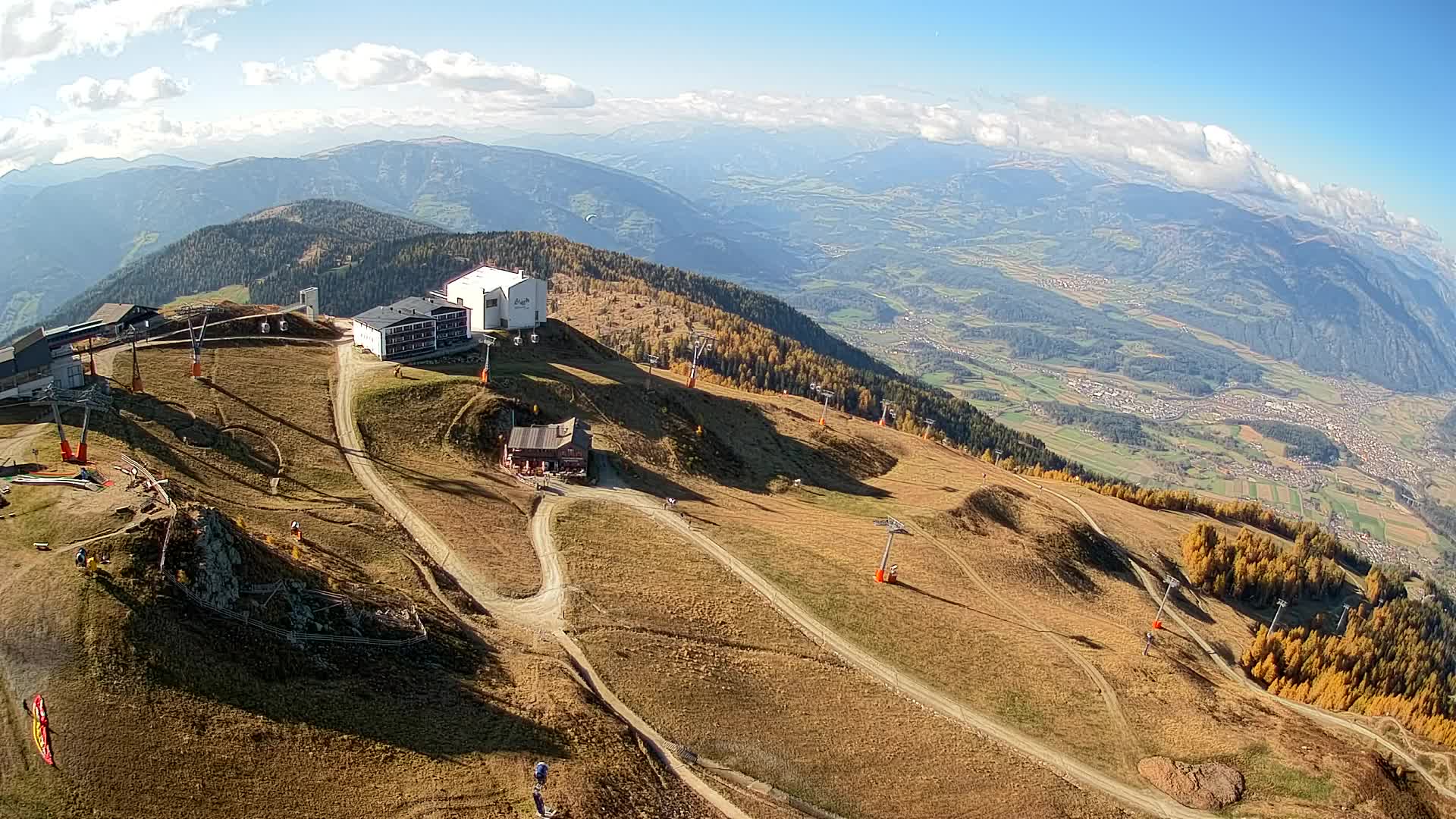 Kronplatz peak Ski resort | view to Bruneck