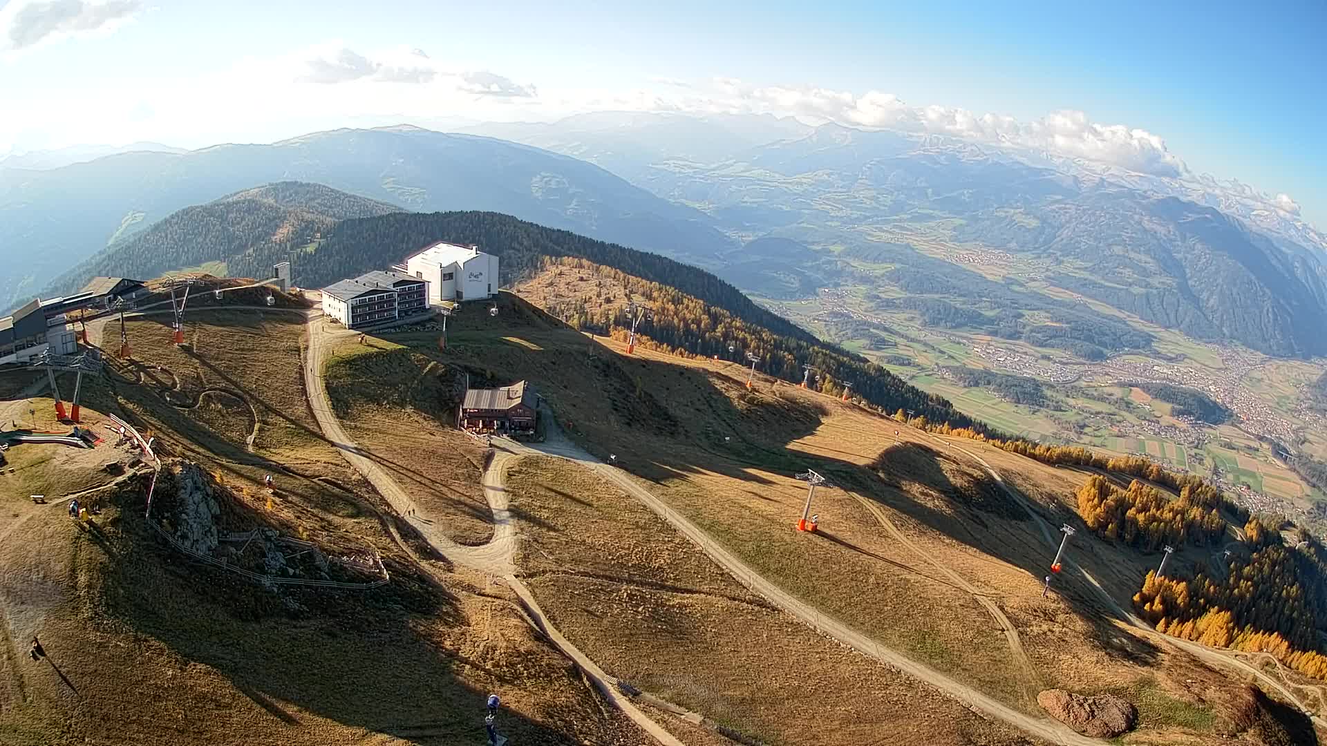 Stazione sciistica di Plan de Corones | vista su Brunico