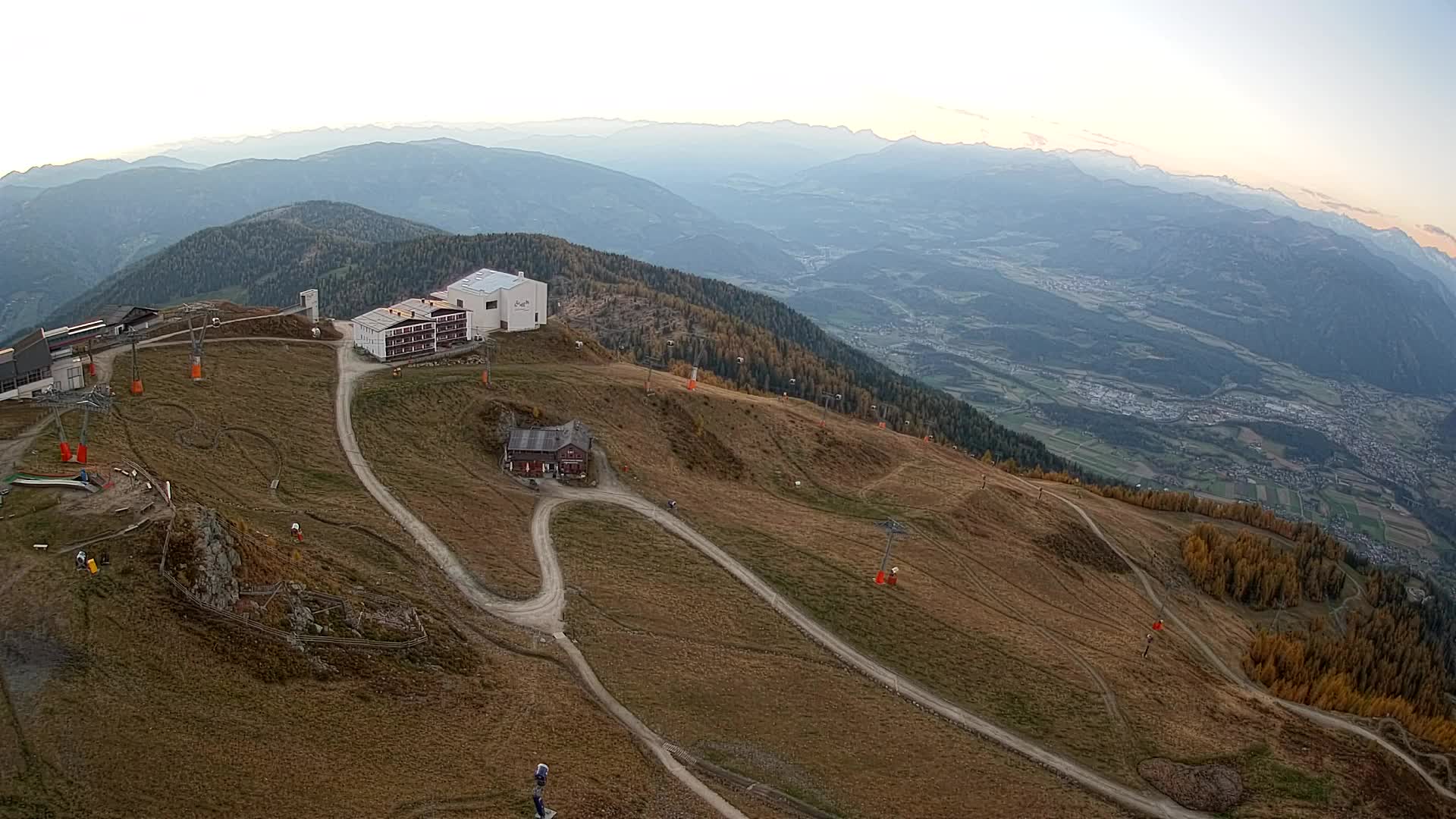 Stazione sciistica di Plan de Corones | vista su Brunico