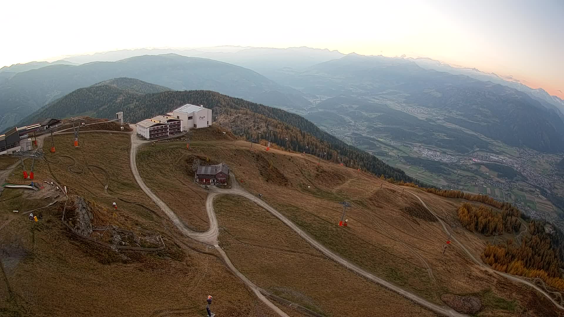 Stazione sciistica di Plan de Corones | vista su Brunico