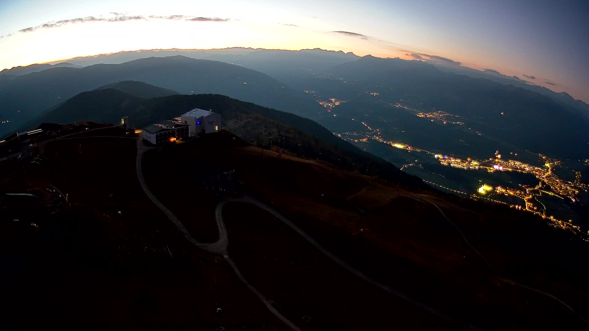 Kronplatz peak Ski resort | view to Bruneck