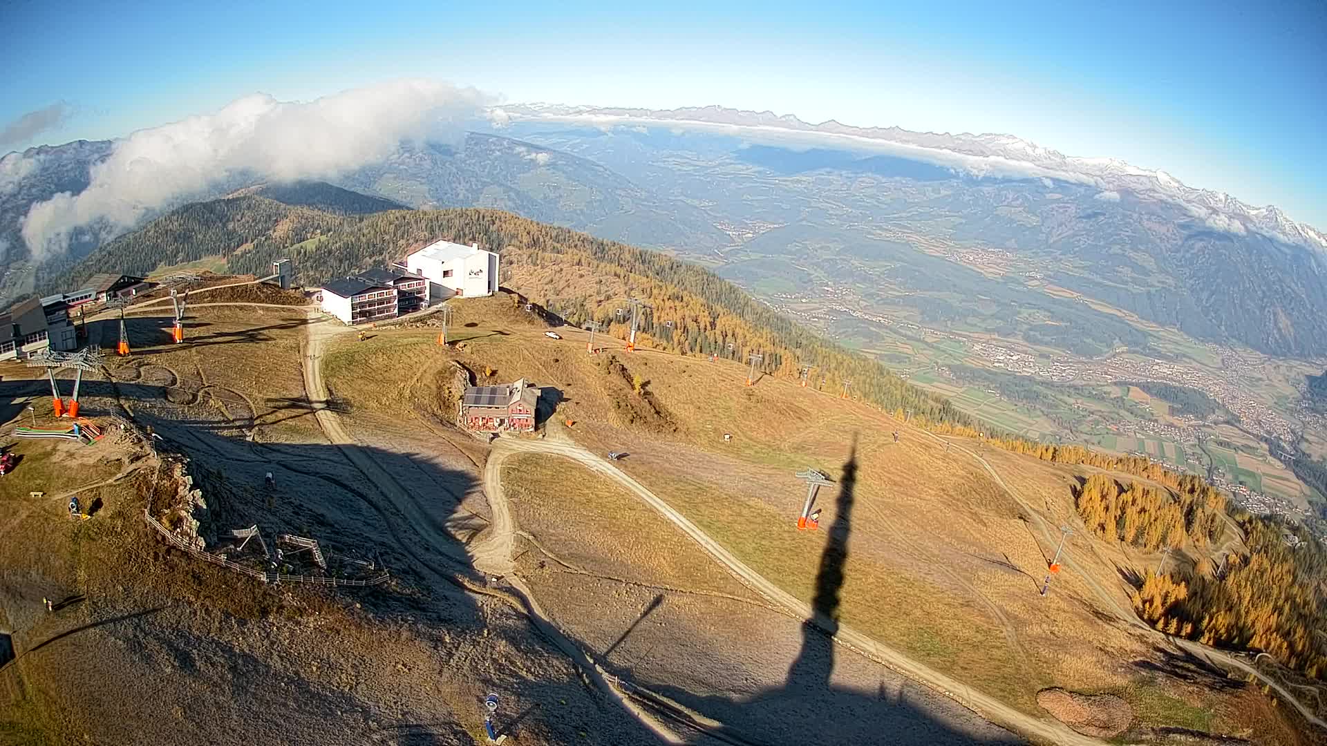 Stazione sciistica di Plan de Corones | vista su Brunico