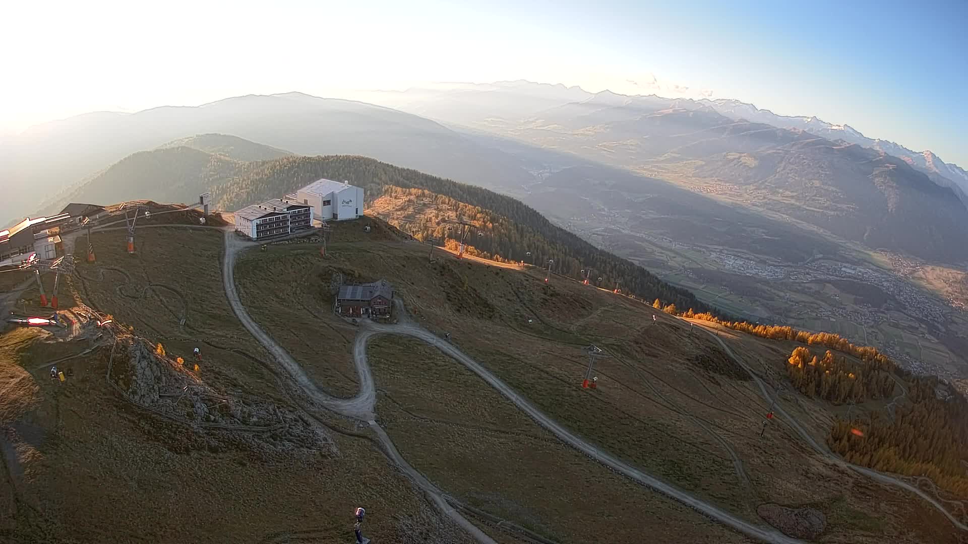Kronplatz peak Ski resort | view to Bruneck