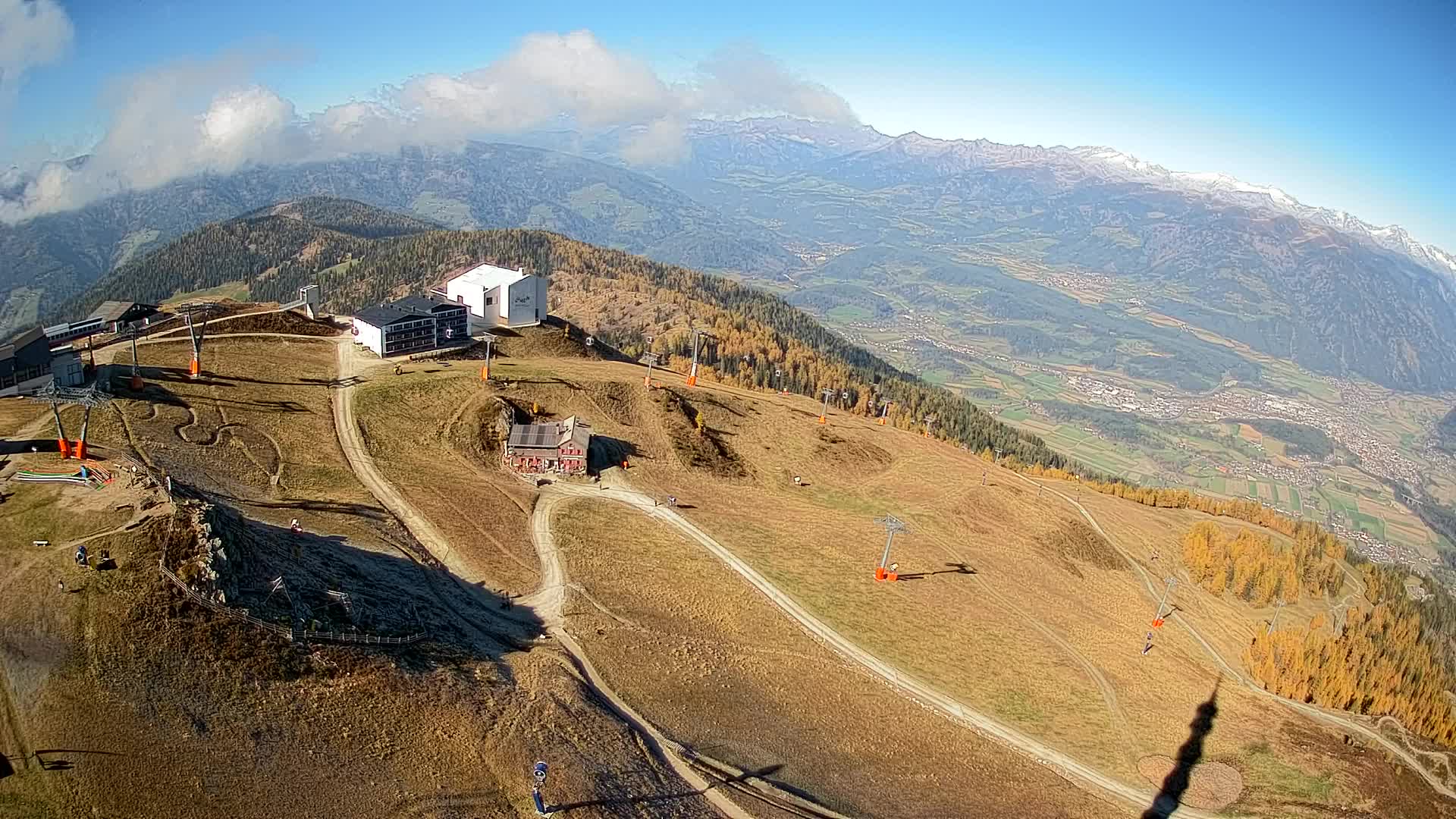 Skigebiet Kronplatz Gipfel | Blick auf Bruneck