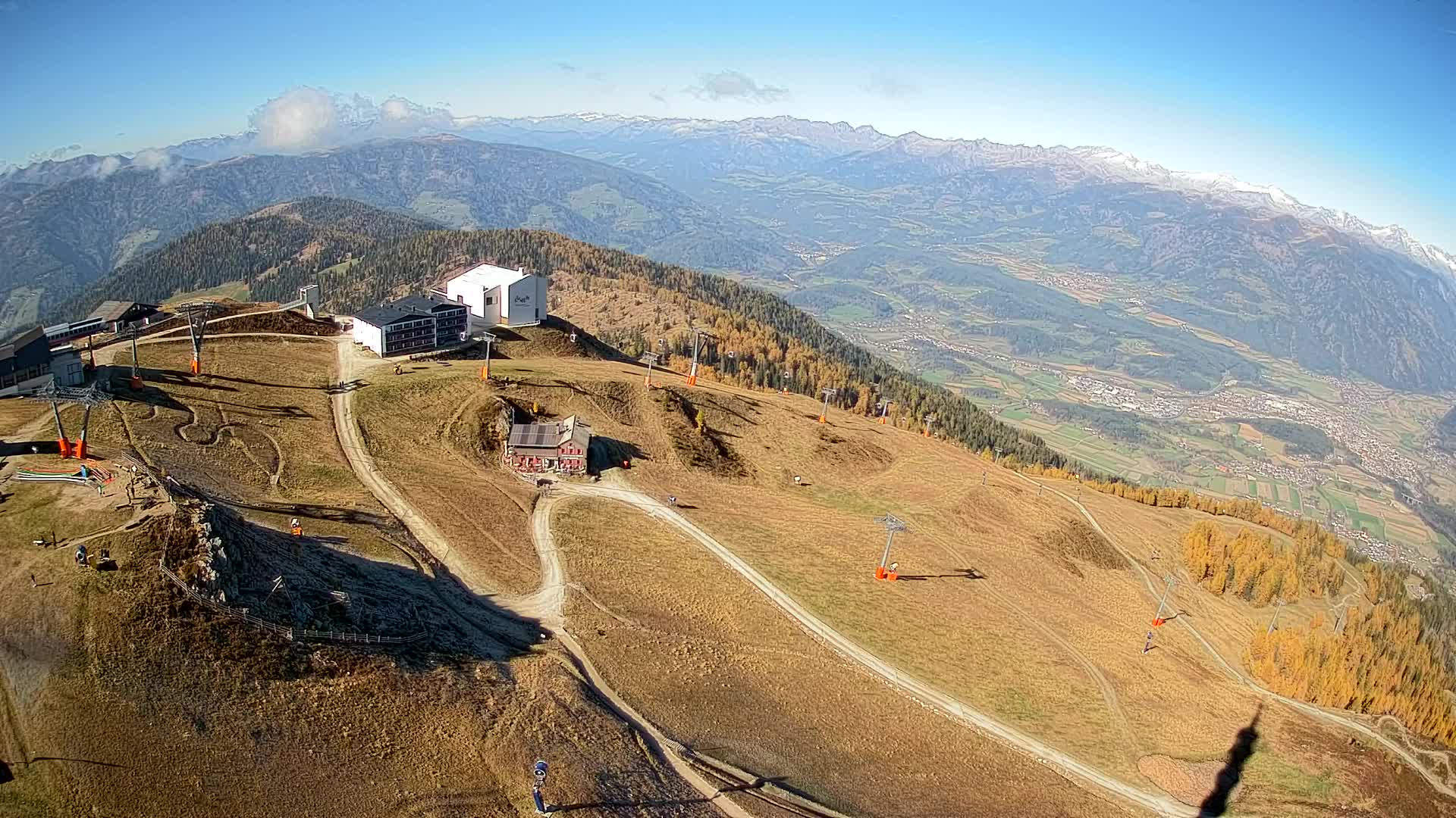 Kronplatz peak Ski resort | view to Bruneck