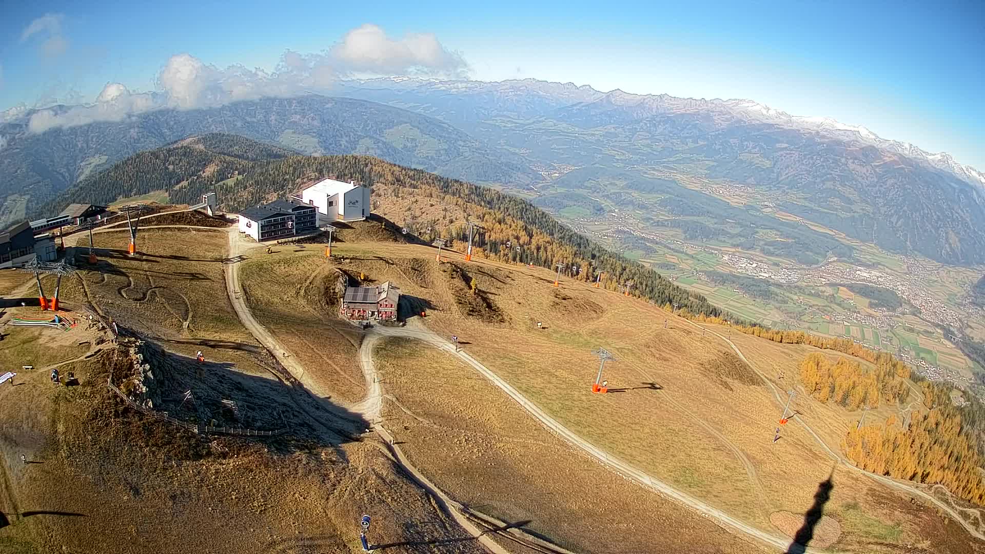 Kronplatz peak Ski resort | view to Bruneck