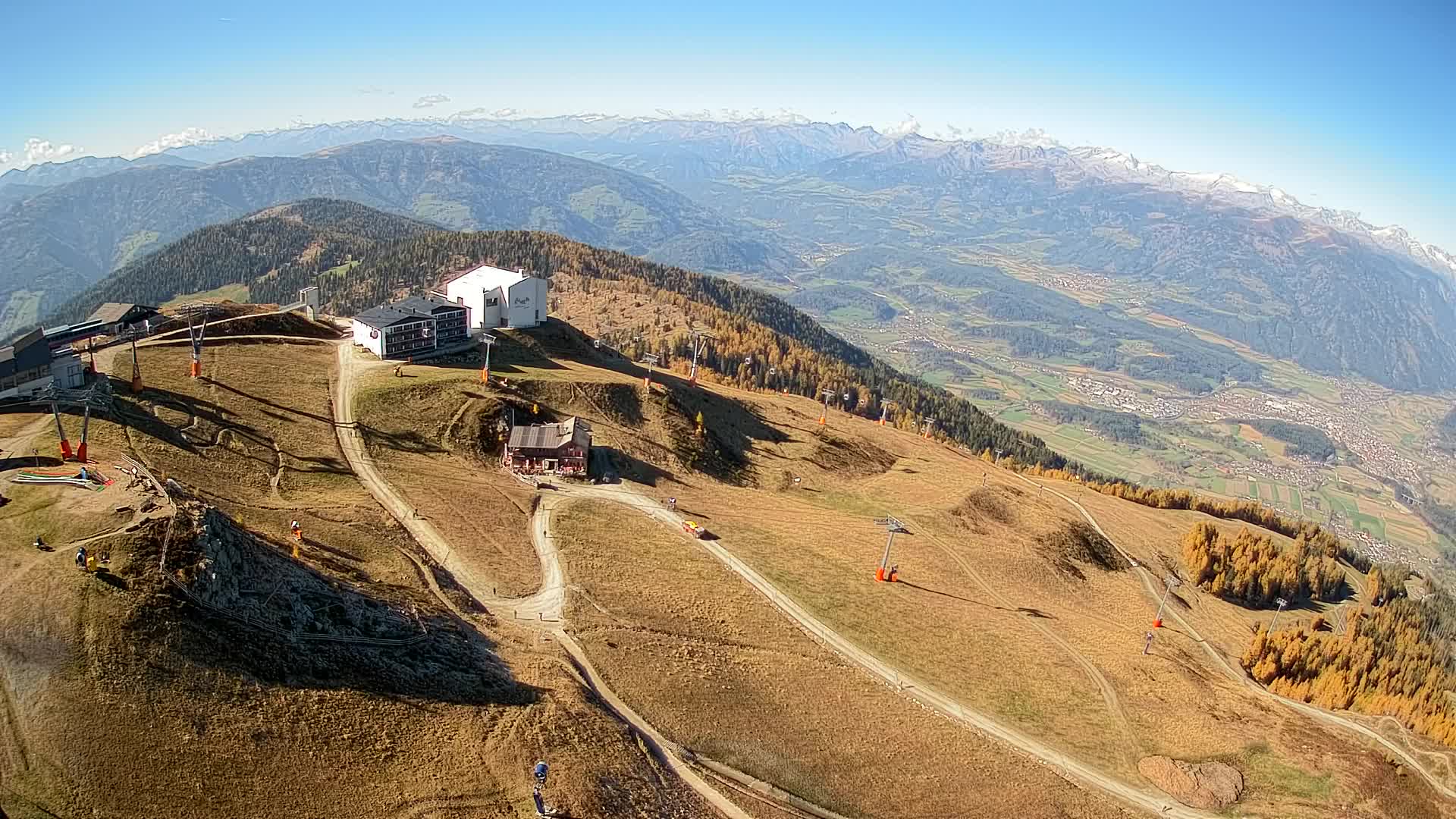 Stazione sciistica di Plan de Corones | vista su Brunico