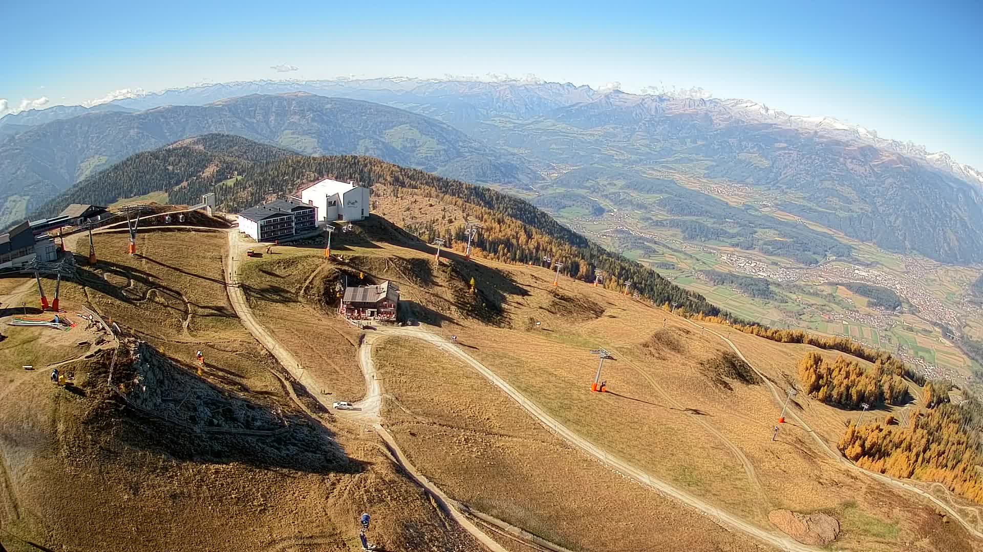 Stazione sciistica di Plan de Corones | vista su Brunico