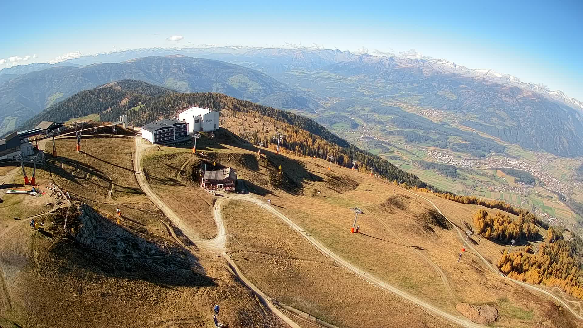 Kronplatz peak Ski resort | view to Bruneck