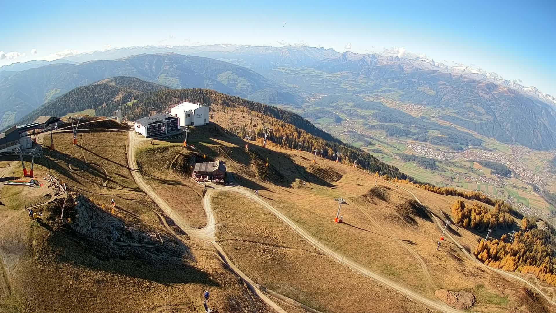 Kronplatz peak Ski resort | view to Bruneck