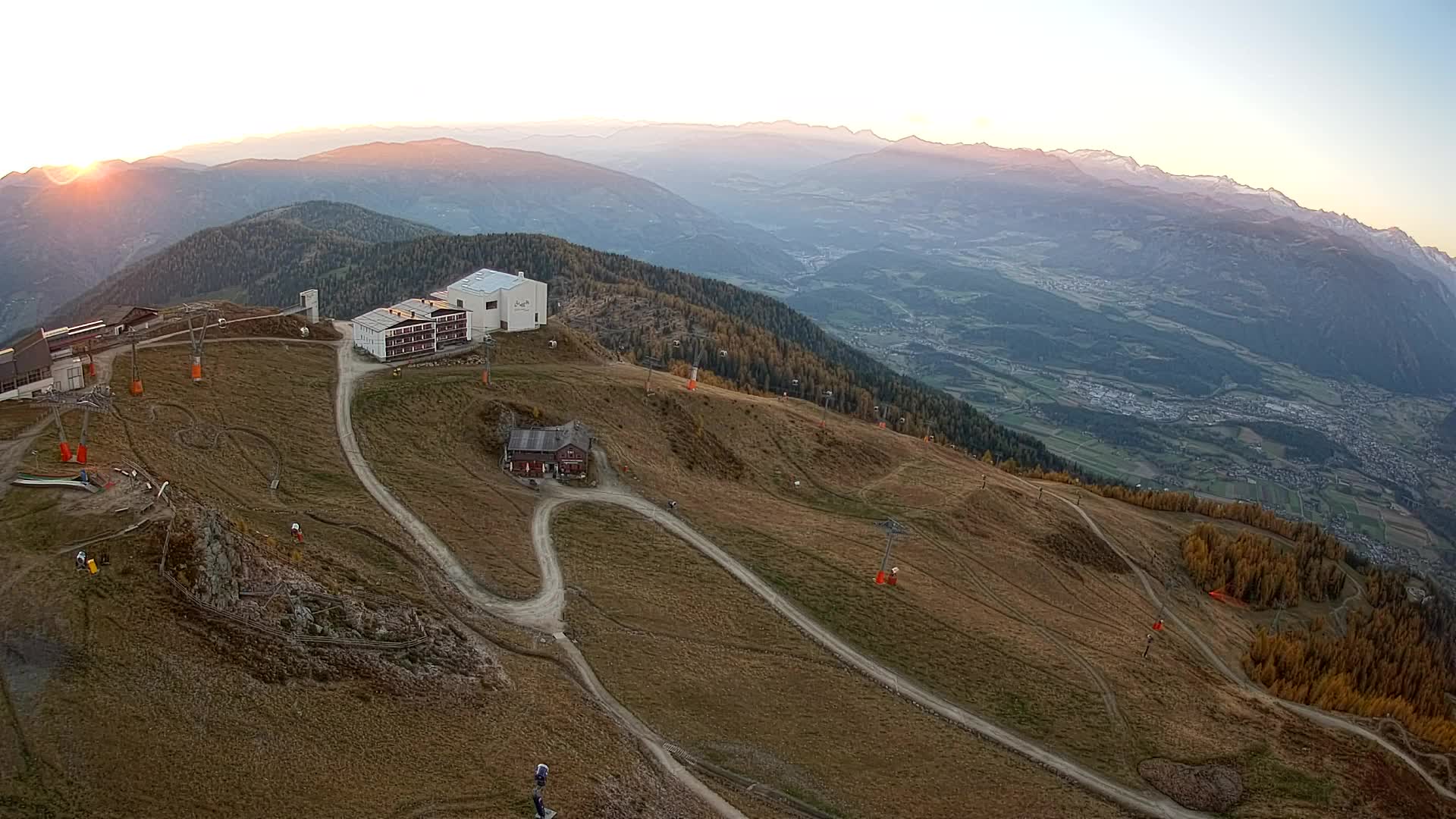 Kronplatz peak Ski resort | view to Bruneck