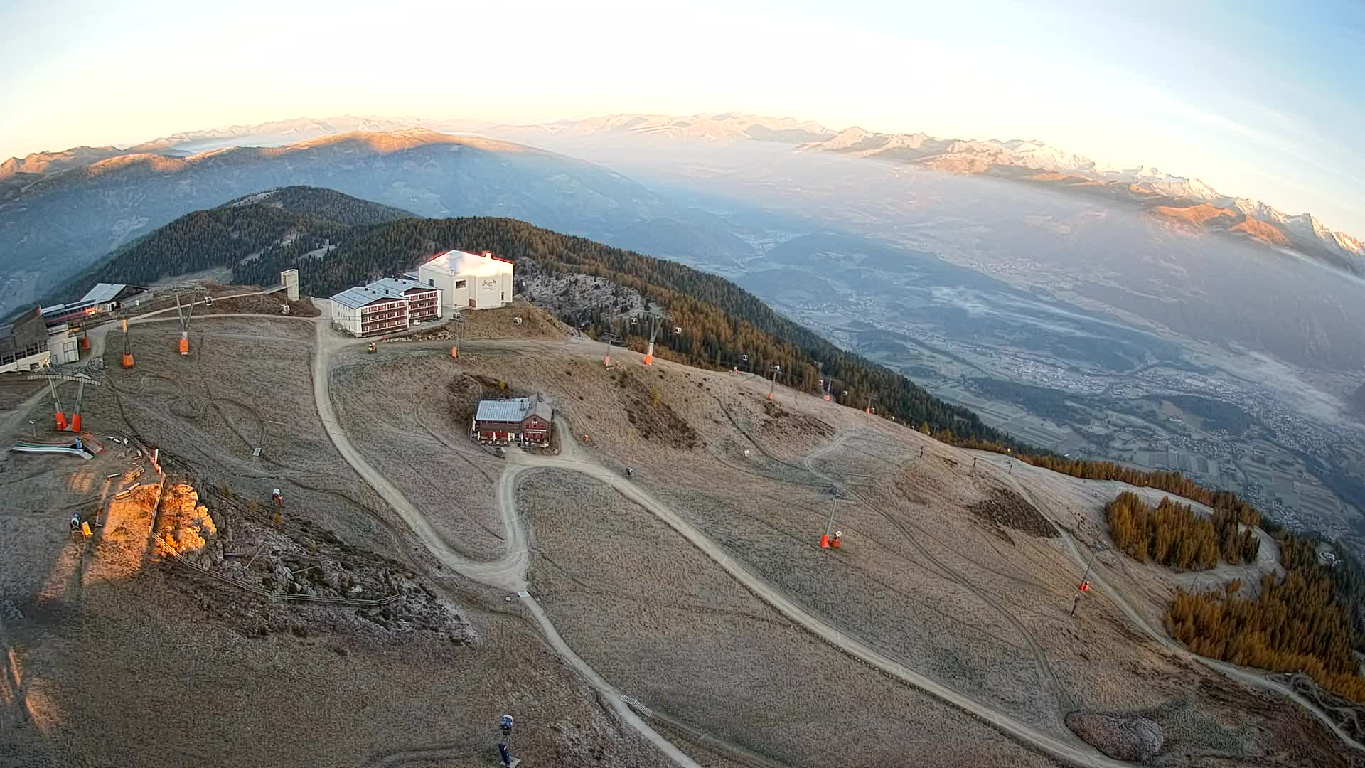 Kronplatz peak Ski resort | view to Bruneck