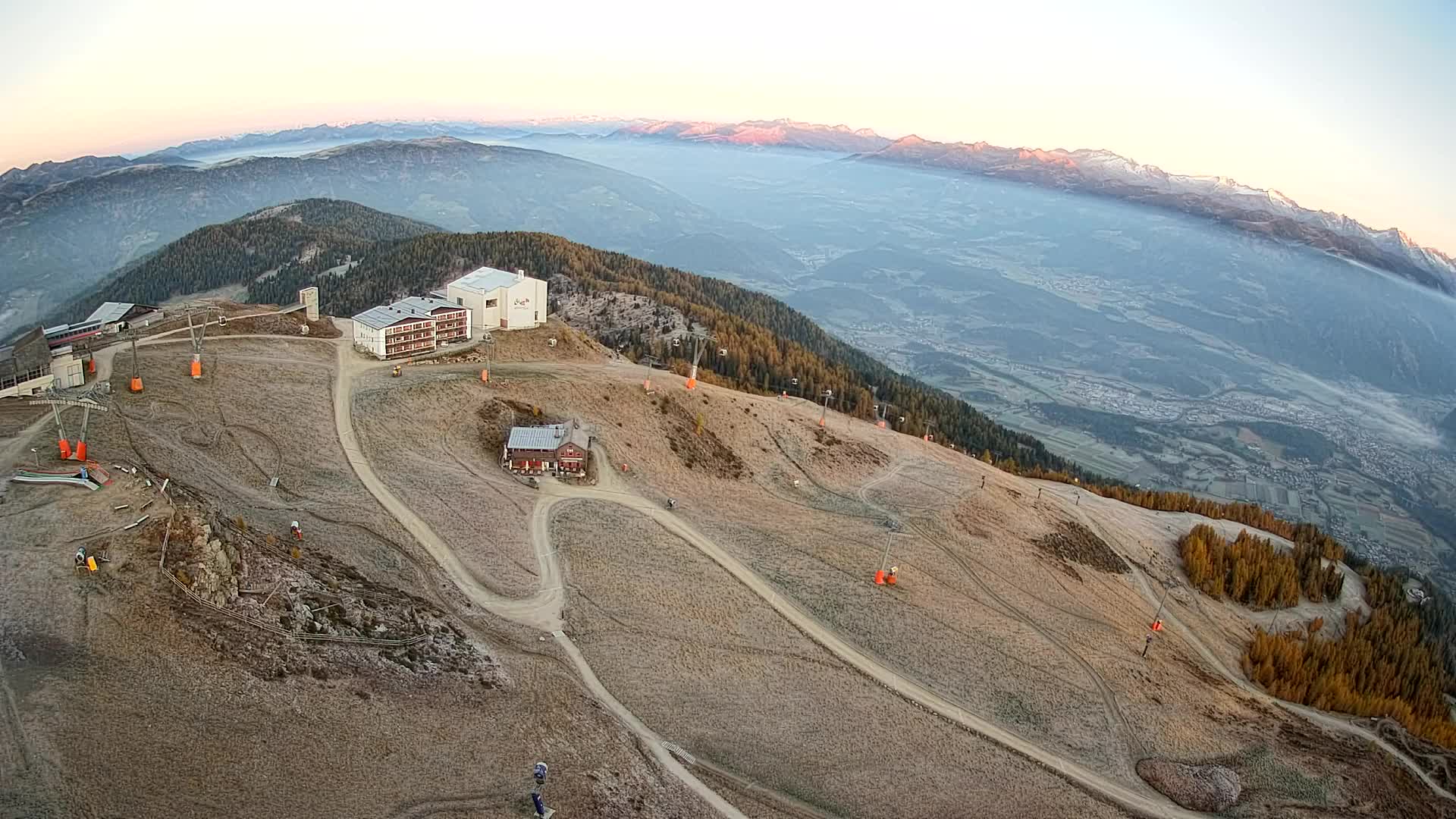 Kronplatz peak Ski resort | view to Bruneck