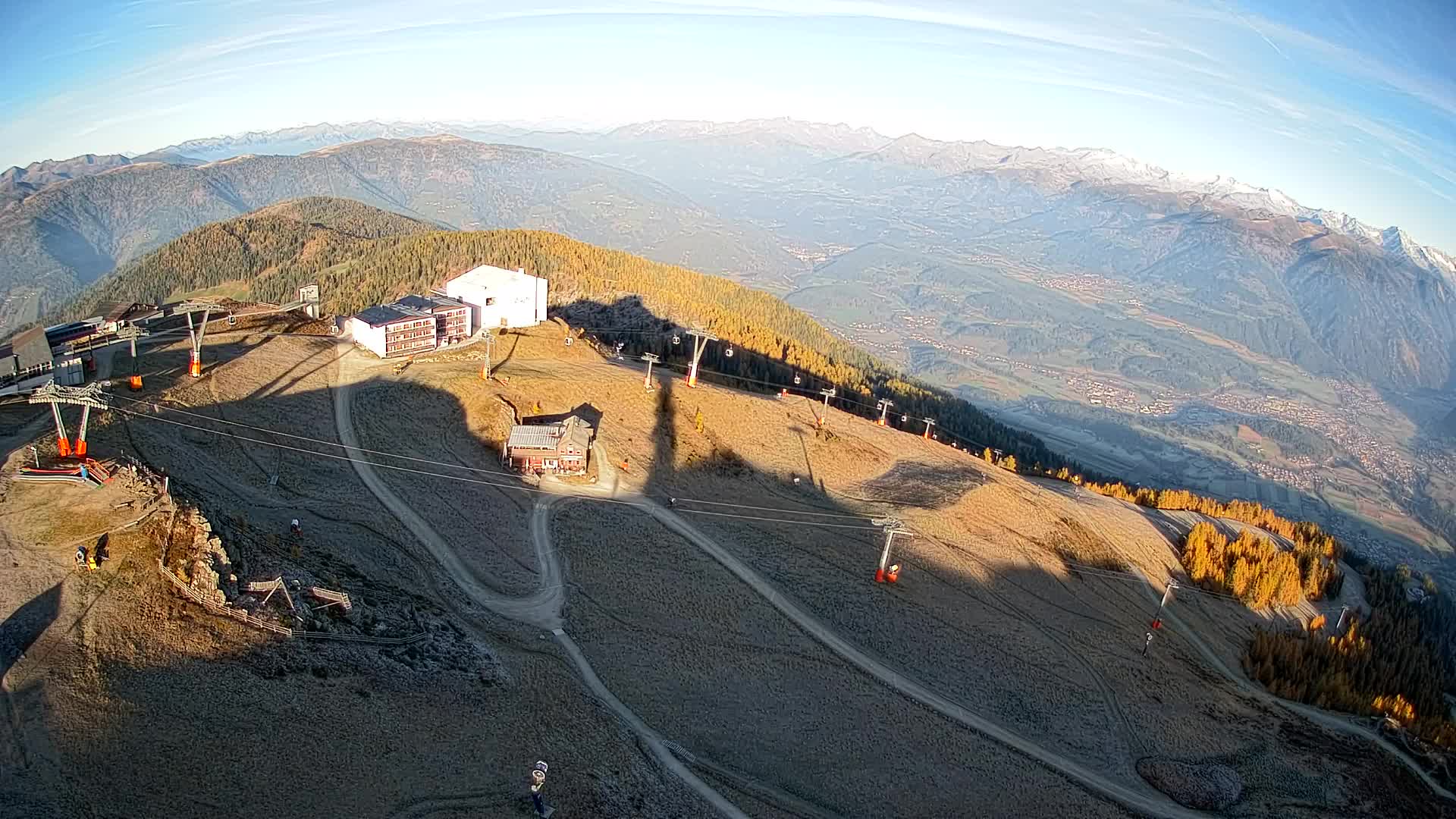 Kronplatz peak Ski resort | view to Bruneck