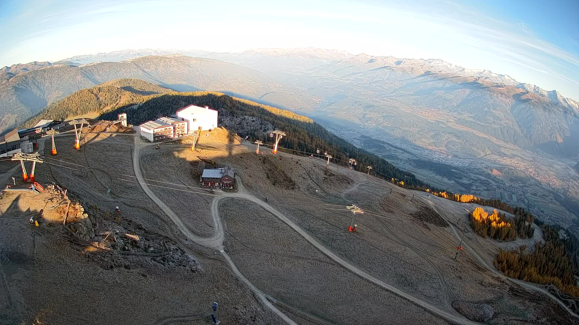 Stazione sciistica di Plan de Corones | vista su Brunico