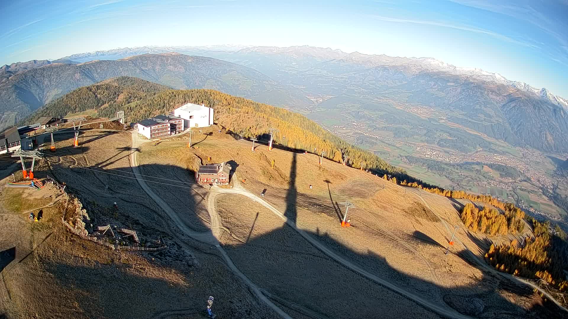 Kronplatz peak Ski resort | view to Bruneck