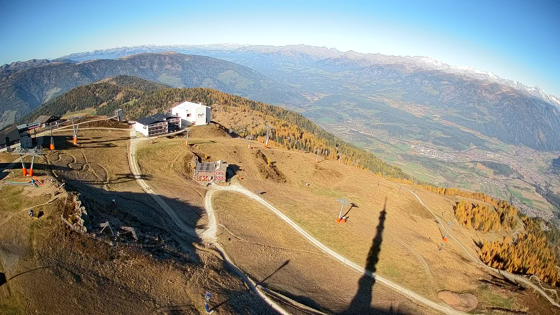 Stazione sciistica di Plan de Corones | vista su Brunico
