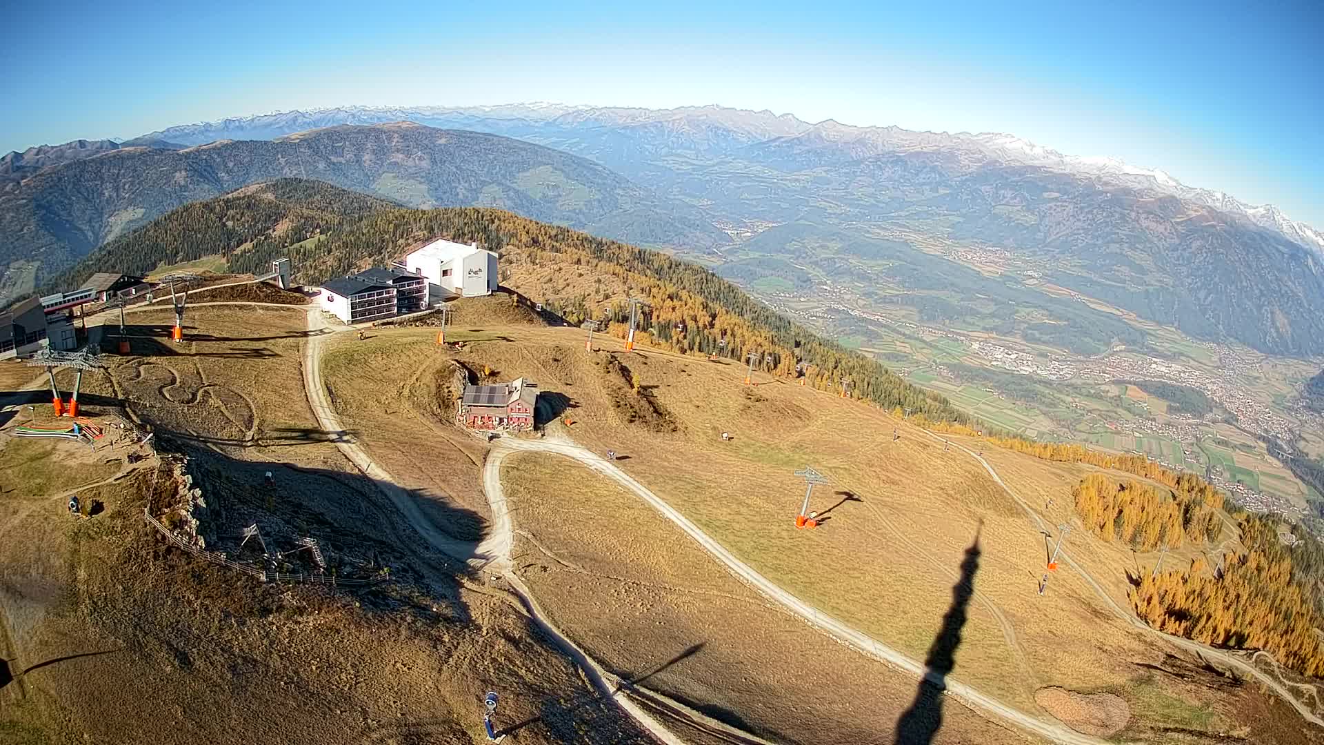 Kronplatz peak Ski resort | view to Bruneck