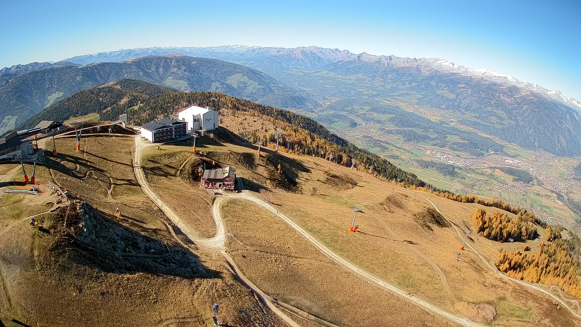 Stazione sciistica di Plan de Corones | vista su Brunico