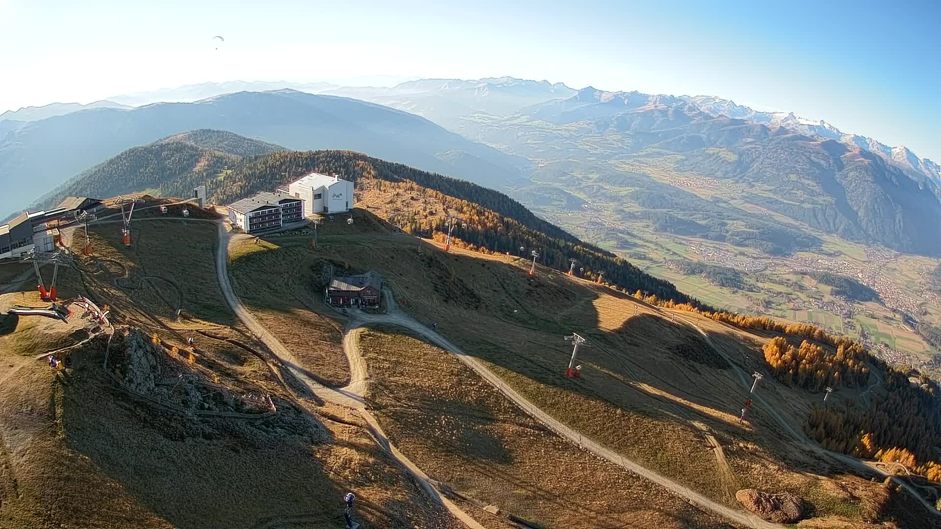 Kronplatz peak Ski resort | view to Bruneck