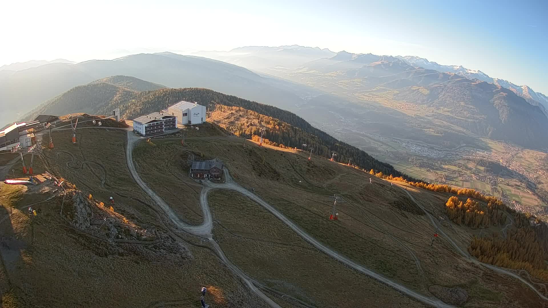 Kronplatz peak Ski resort | view to Bruneck