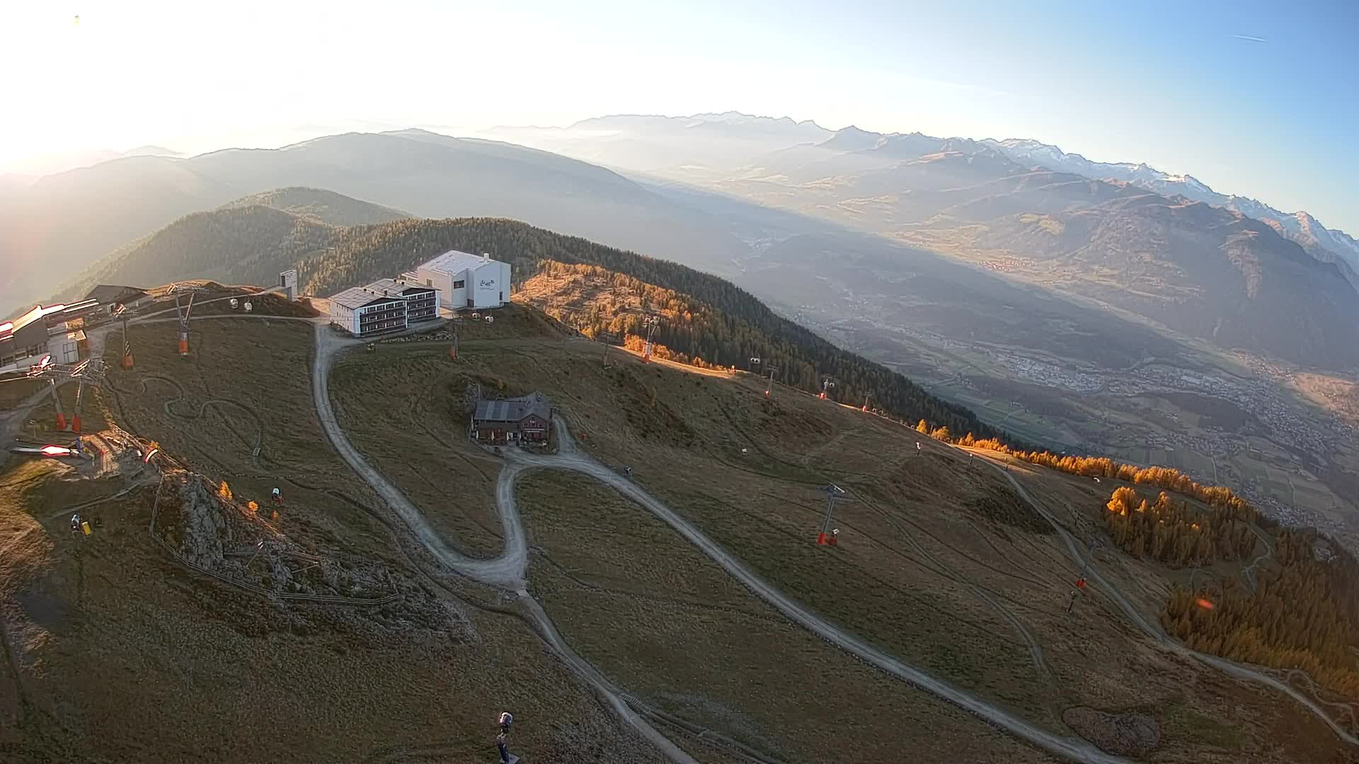 Kronplatz peak Ski resort | view to Bruneck