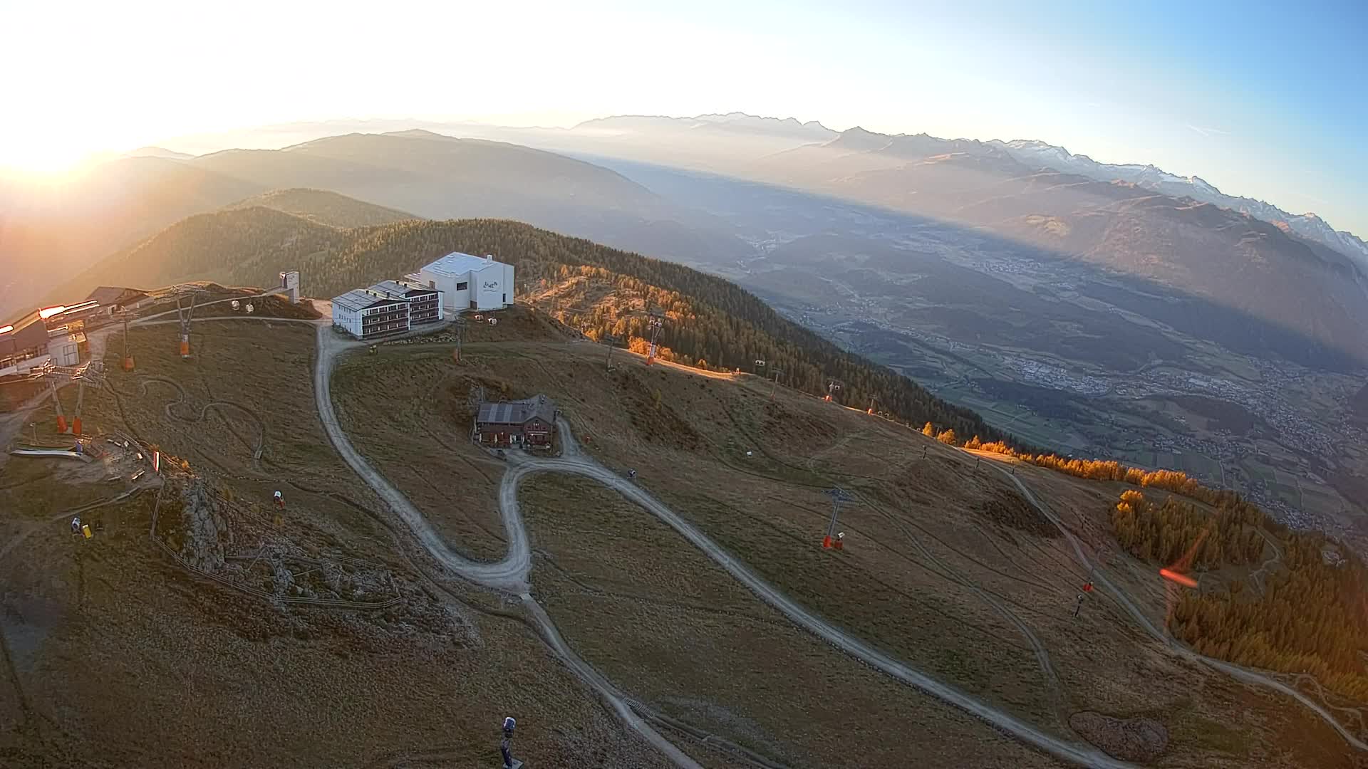 Skigebiet Kronplatz Gipfel | Blick auf Bruneck