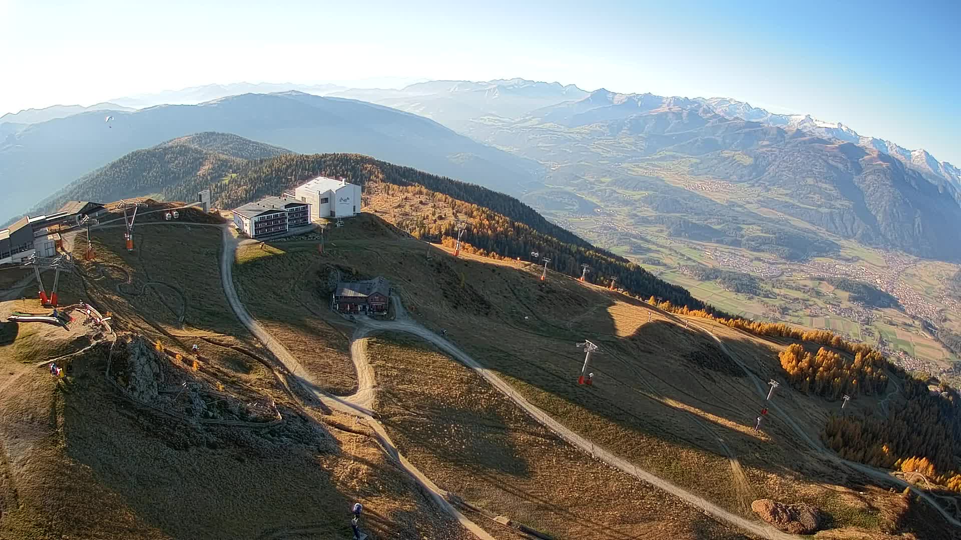 Kronplatz peak Ski resort | view to Bruneck