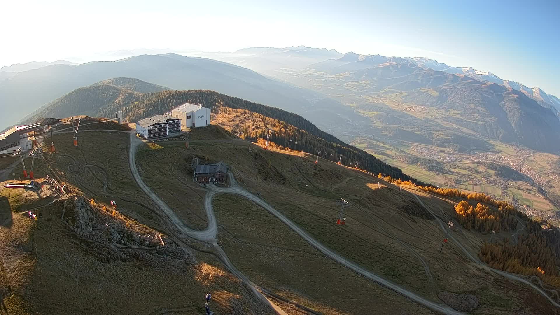 Kronplatz peak Ski resort | view to Bruneck