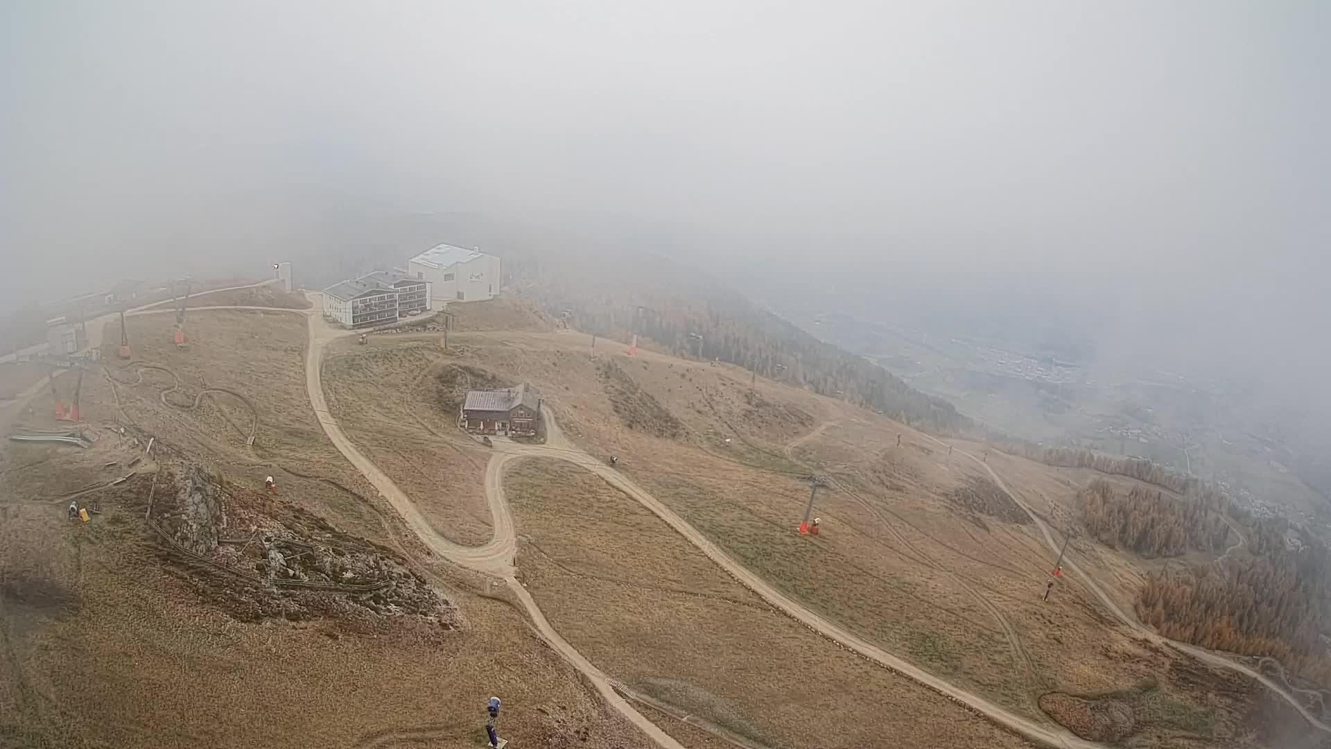 Kronplatz peak Ski resort | view to Bruneck