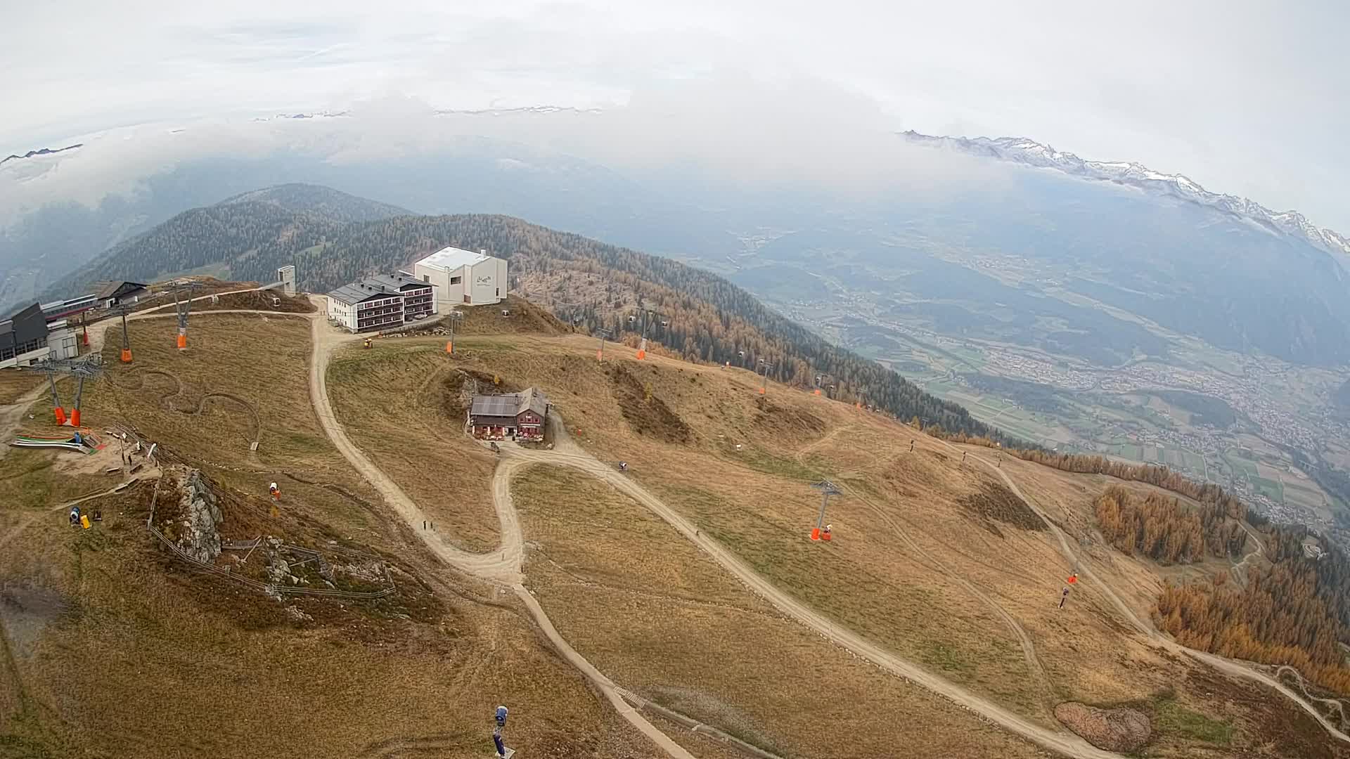 Kronplatz peak Ski resort | view to Bruneck