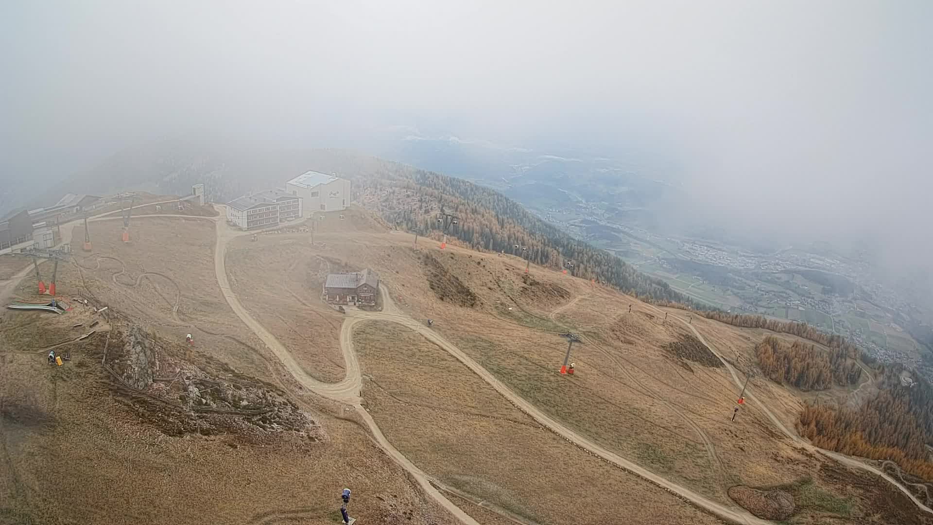 Kronplatz peak Ski resort | view to Bruneck