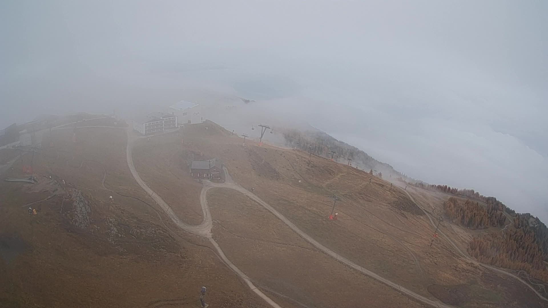 Skigebiet Kronplatz Gipfel | Blick auf Bruneck