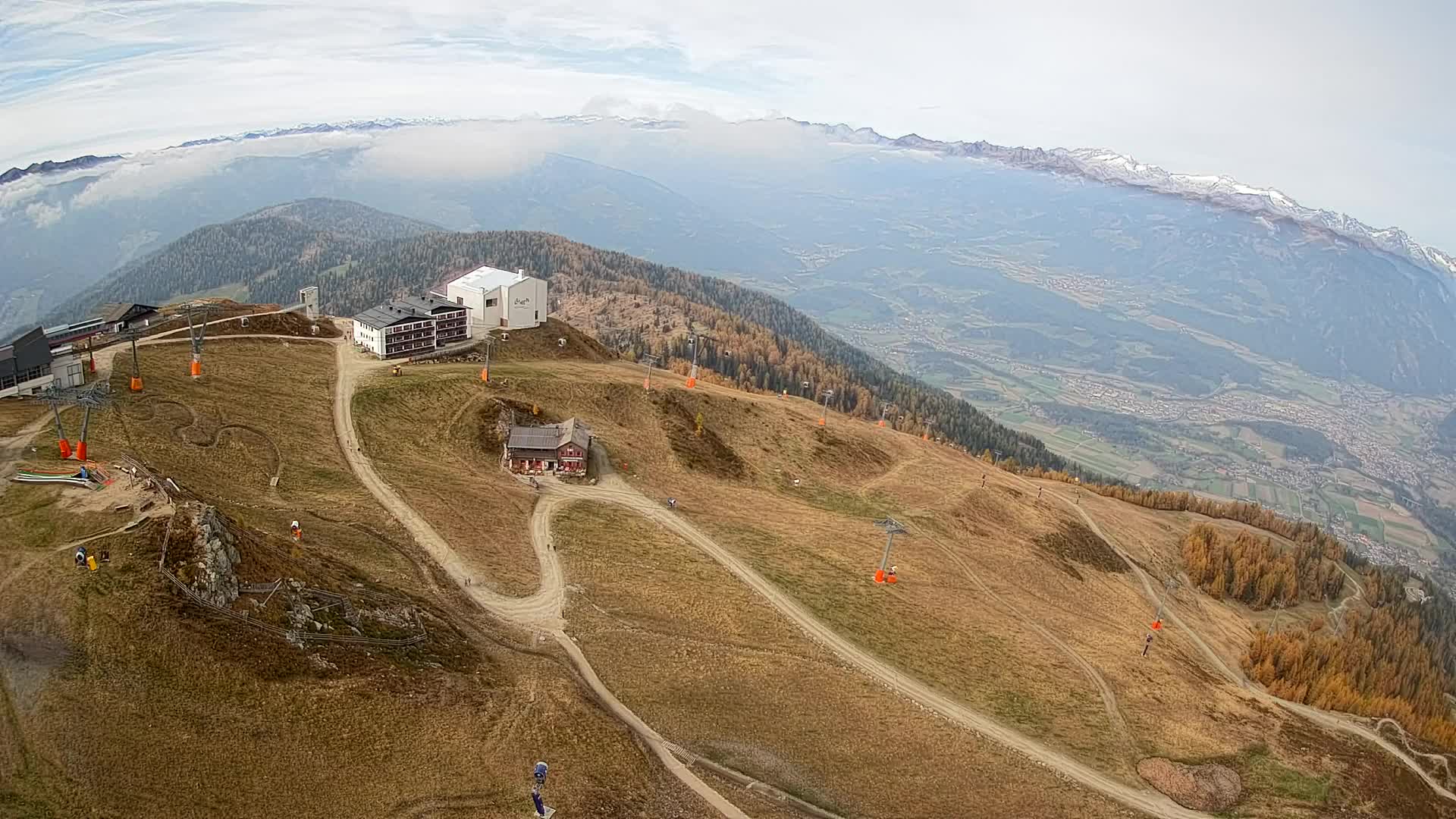 Stazione sciistica di Plan de Corones | vista su Brunico