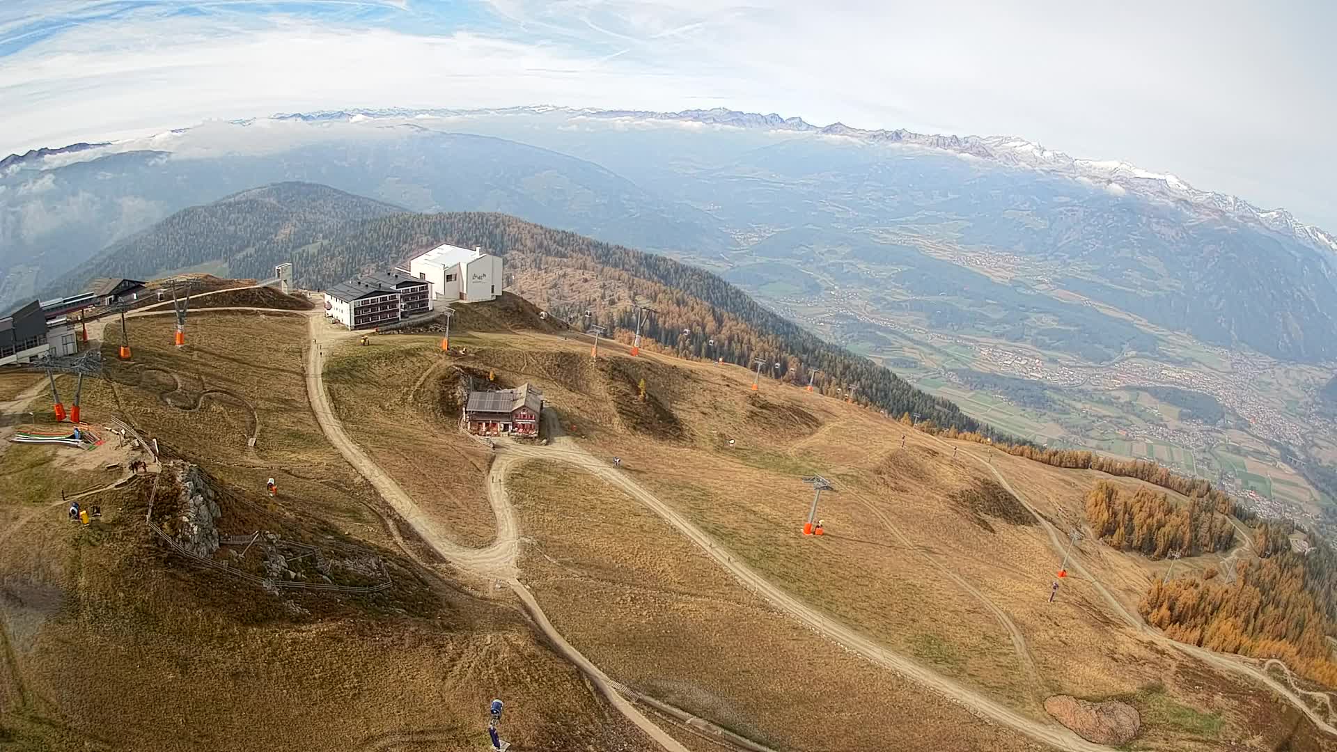 Stazione sciistica di Plan de Corones | vista su Brunico
