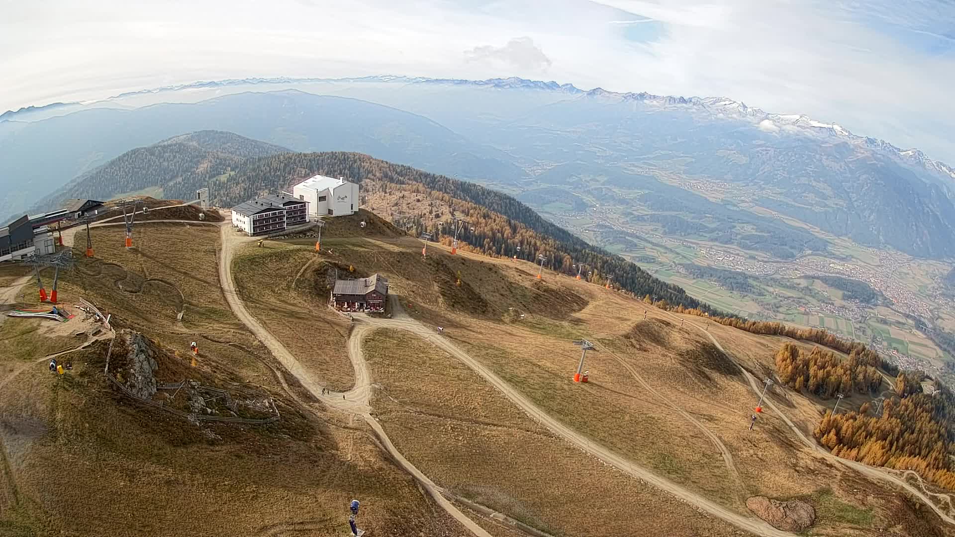 Kronplatz peak Ski resort | view to Bruneck