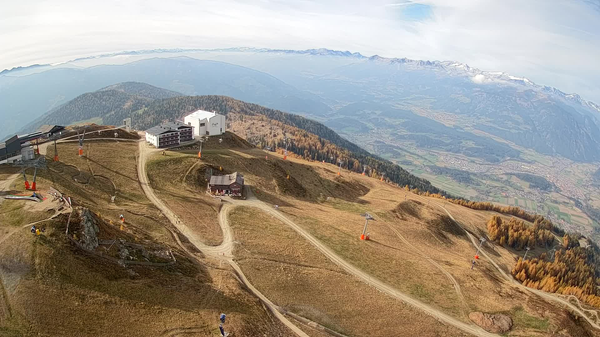 Kronplatz peak Ski resort | view to Bruneck