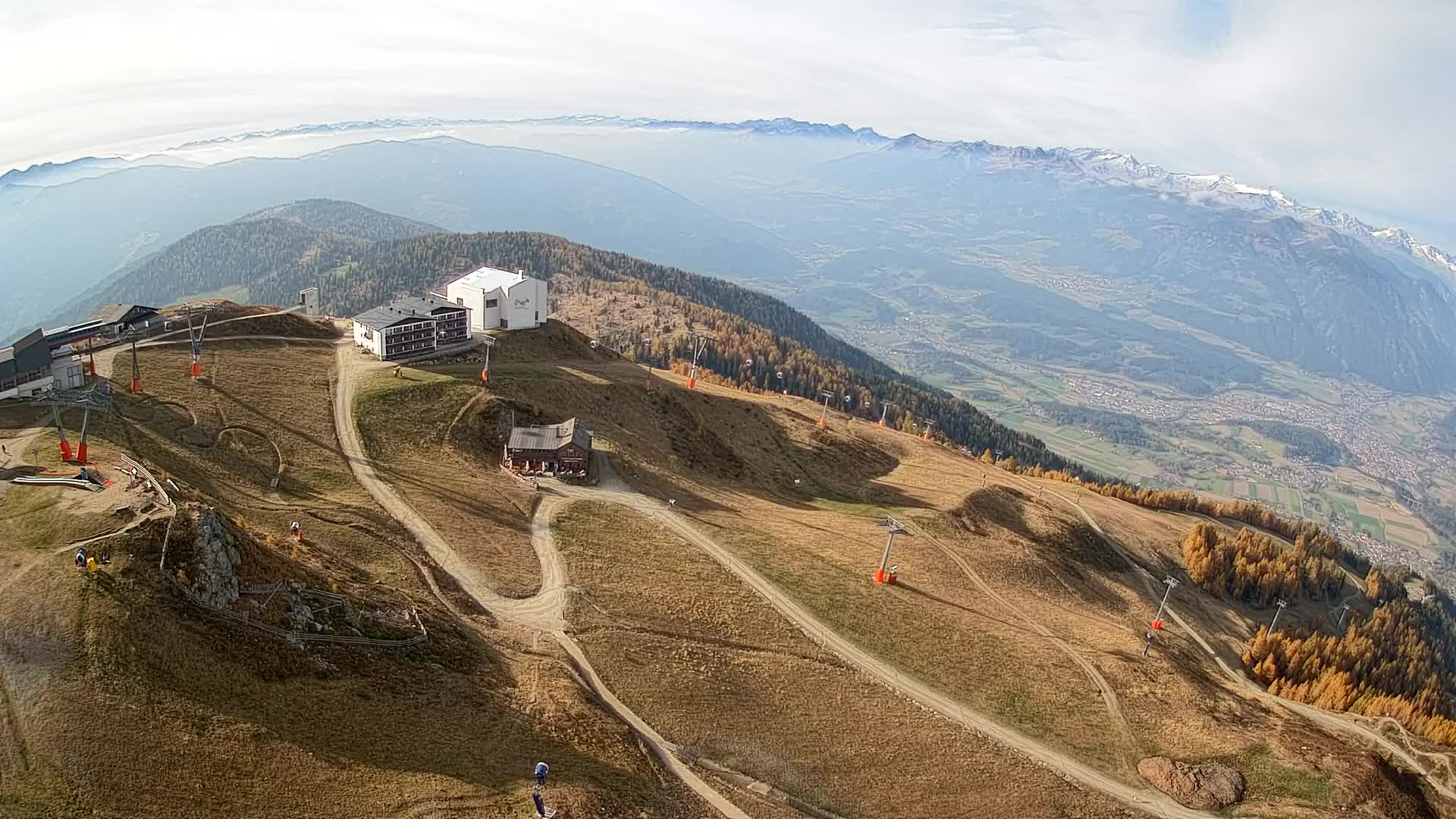 Stazione sciistica di Plan de Corones | vista su Brunico