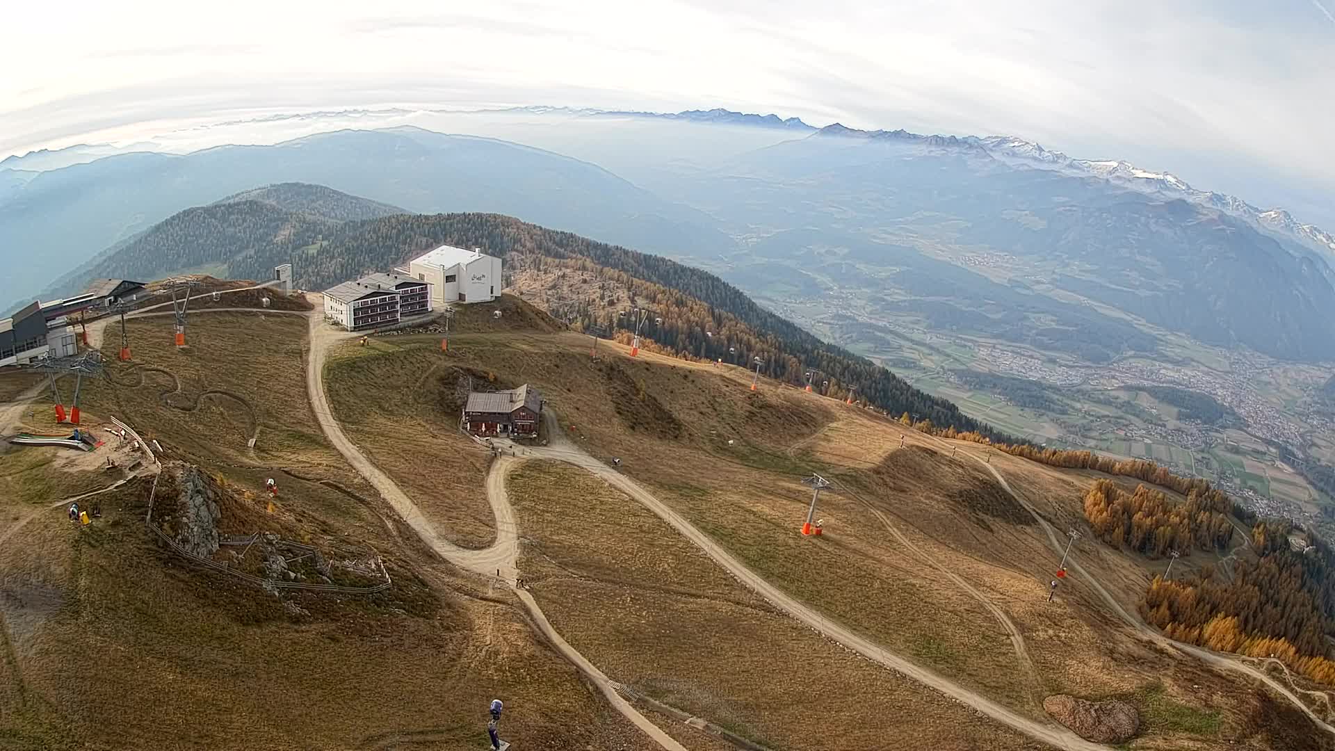 Kronplatz peak Ski resort | view to Bruneck